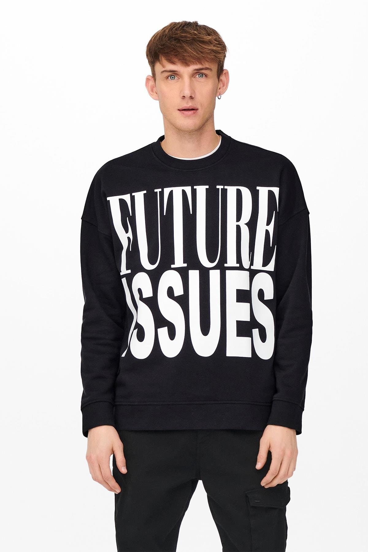 Only & Sons Erkek Sweatshirt Crewneck Sweat 22021689 - Only & Sons - 22021689