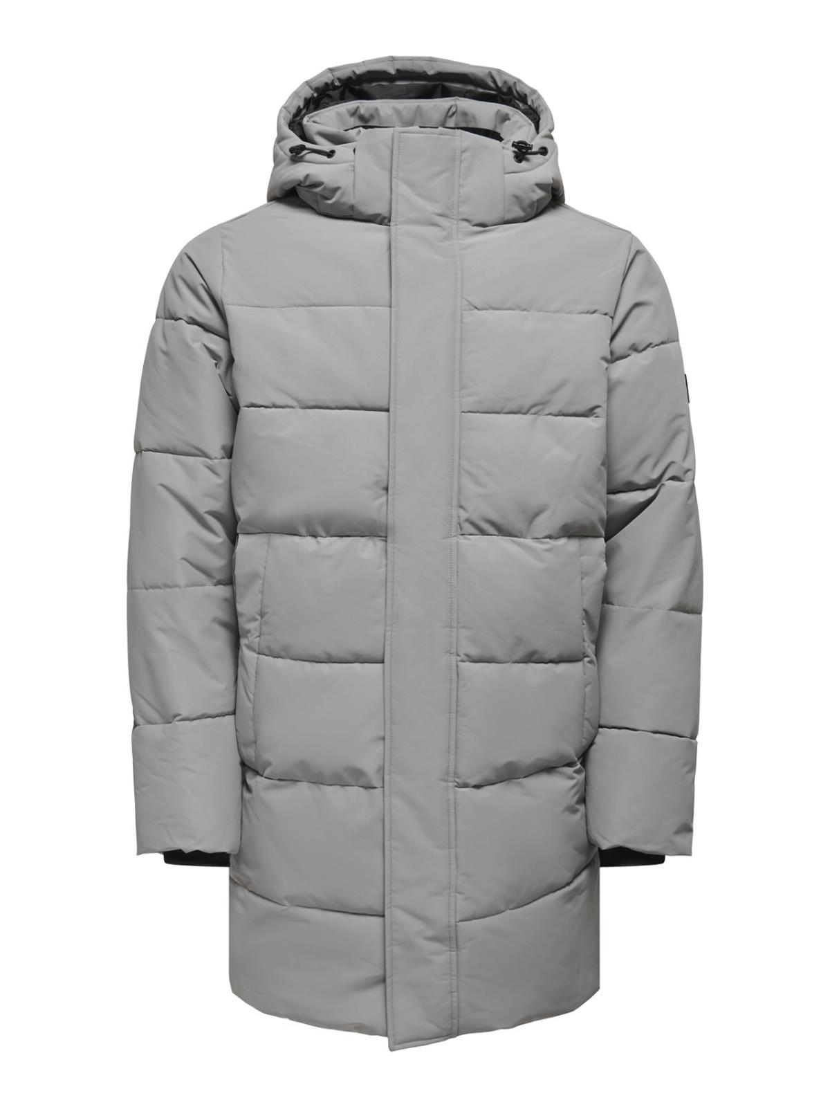 Only & Sons Erkek Uzun Kapitone Mont - 22020156 - Only & Sons - 22020156-O