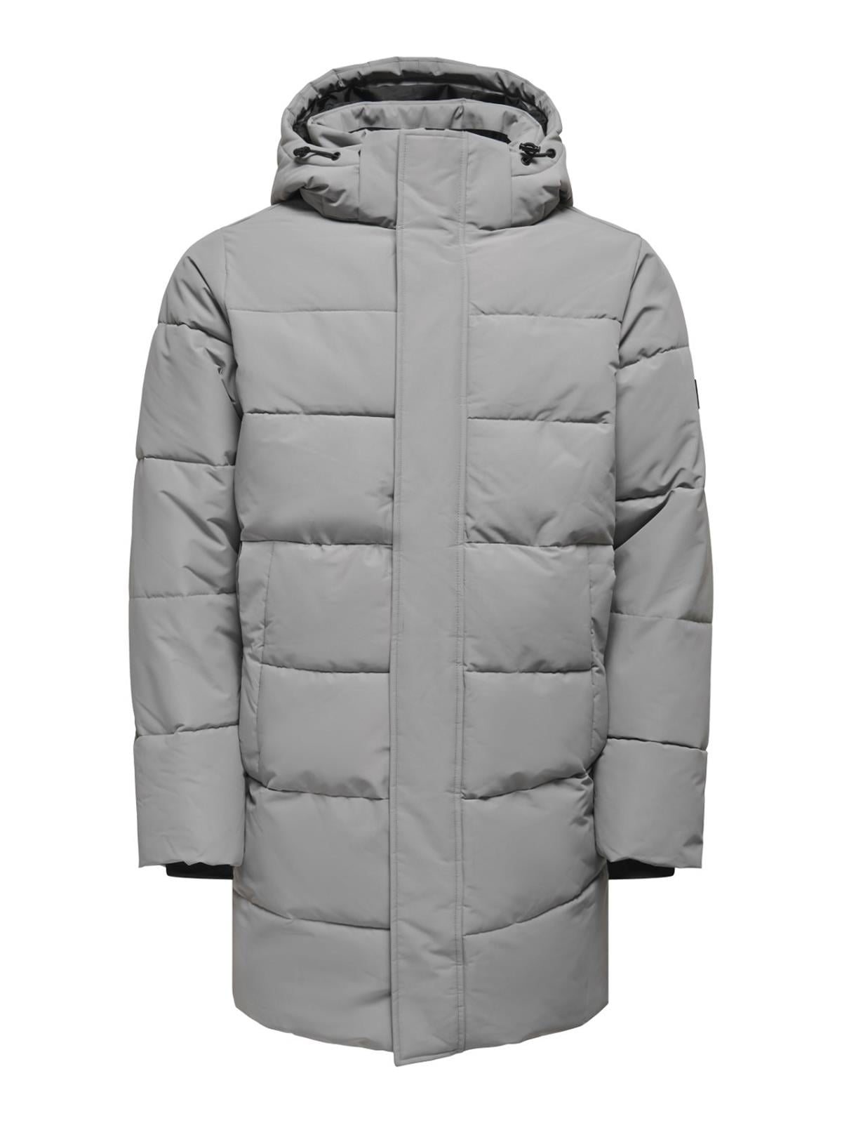 Only & Sons Erkek Uzun Kapitone Mont - 22020156 - Only & Sons - 22020156-O