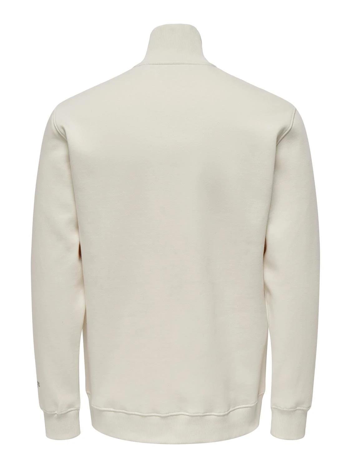 Only & Sons Erkek Yarım Fermuarlı Dik Yaka Sweatshirt - 22030160 - Only & Sons - 22030160