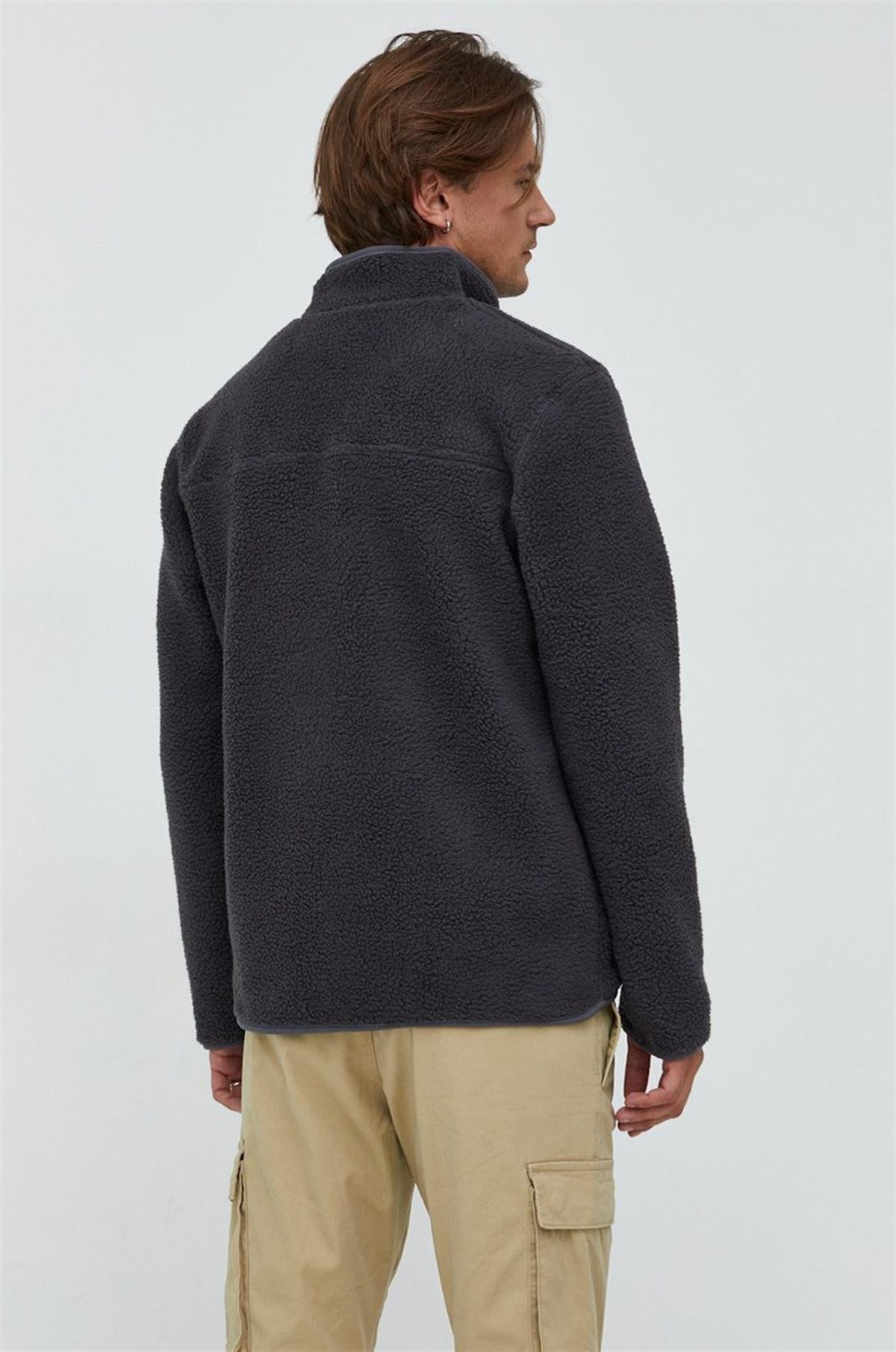Only & Sons Erkek Yarım Fermuarlı Peluş Sweatshirt - 22022228 - Only & Sons - 22022228