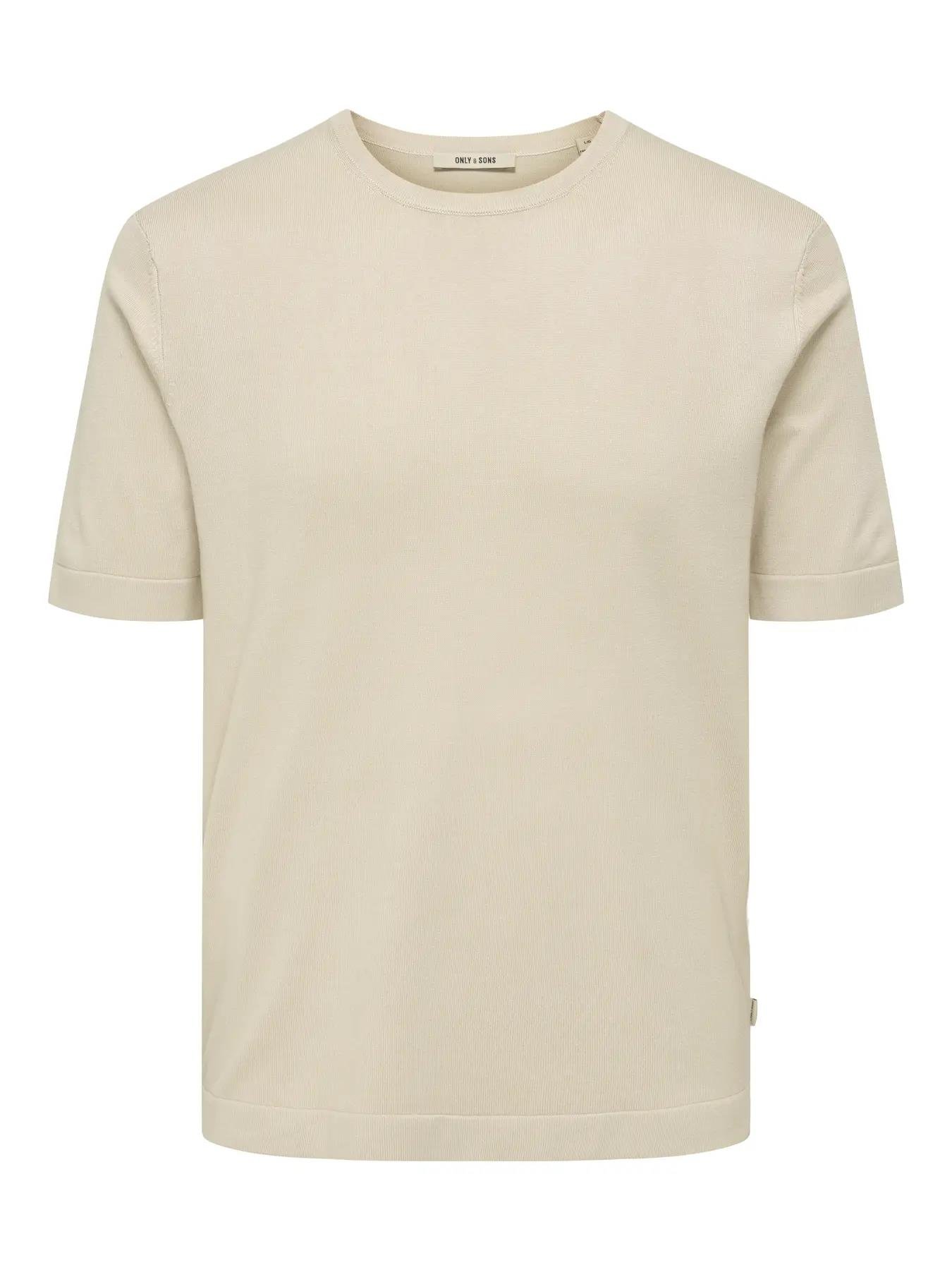 Only & Sons Erkek Yuvarlak Yaka Basic Örme T-Shirt - 22022928 - Only & Sons - 22022928-1
