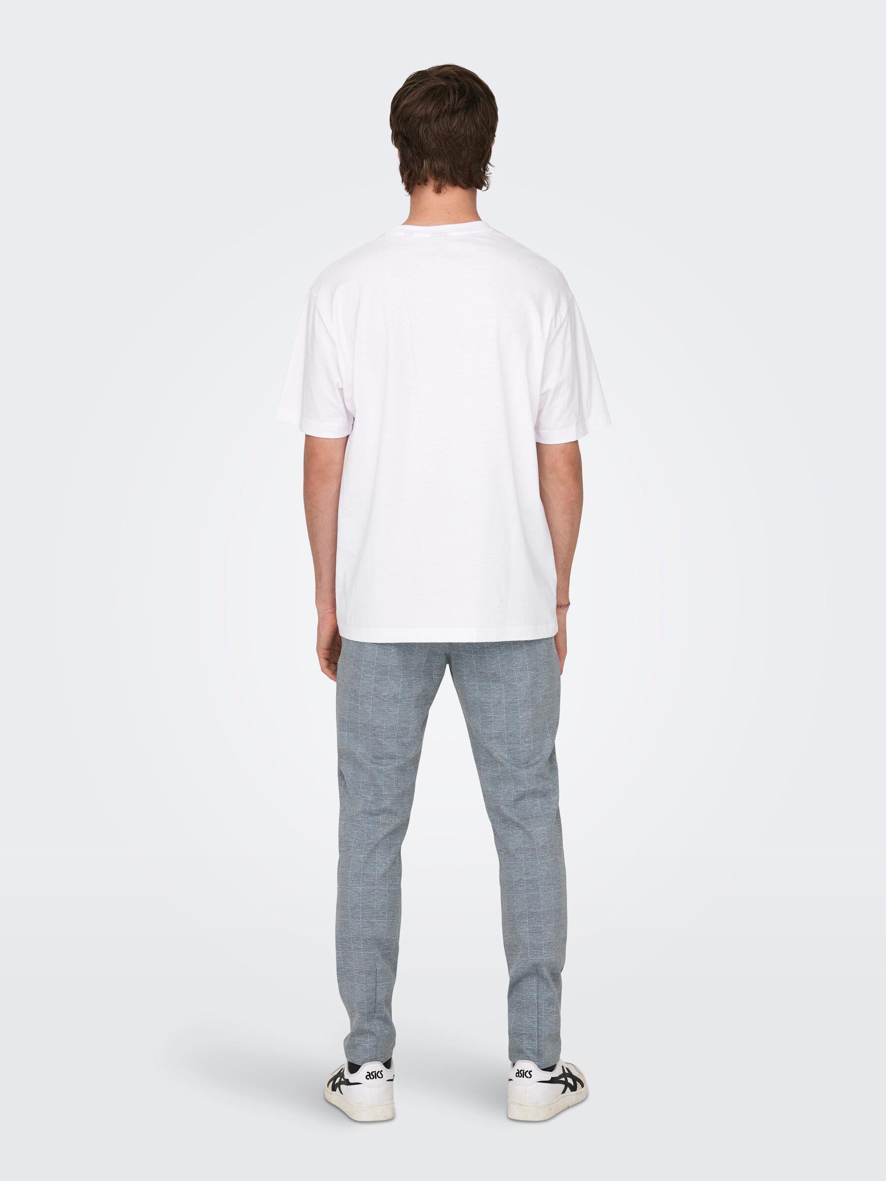 Only & Sons Erkek Yuvarlak Yaka Basic T-shirt - 22022532 - Only & Sons - 22022532