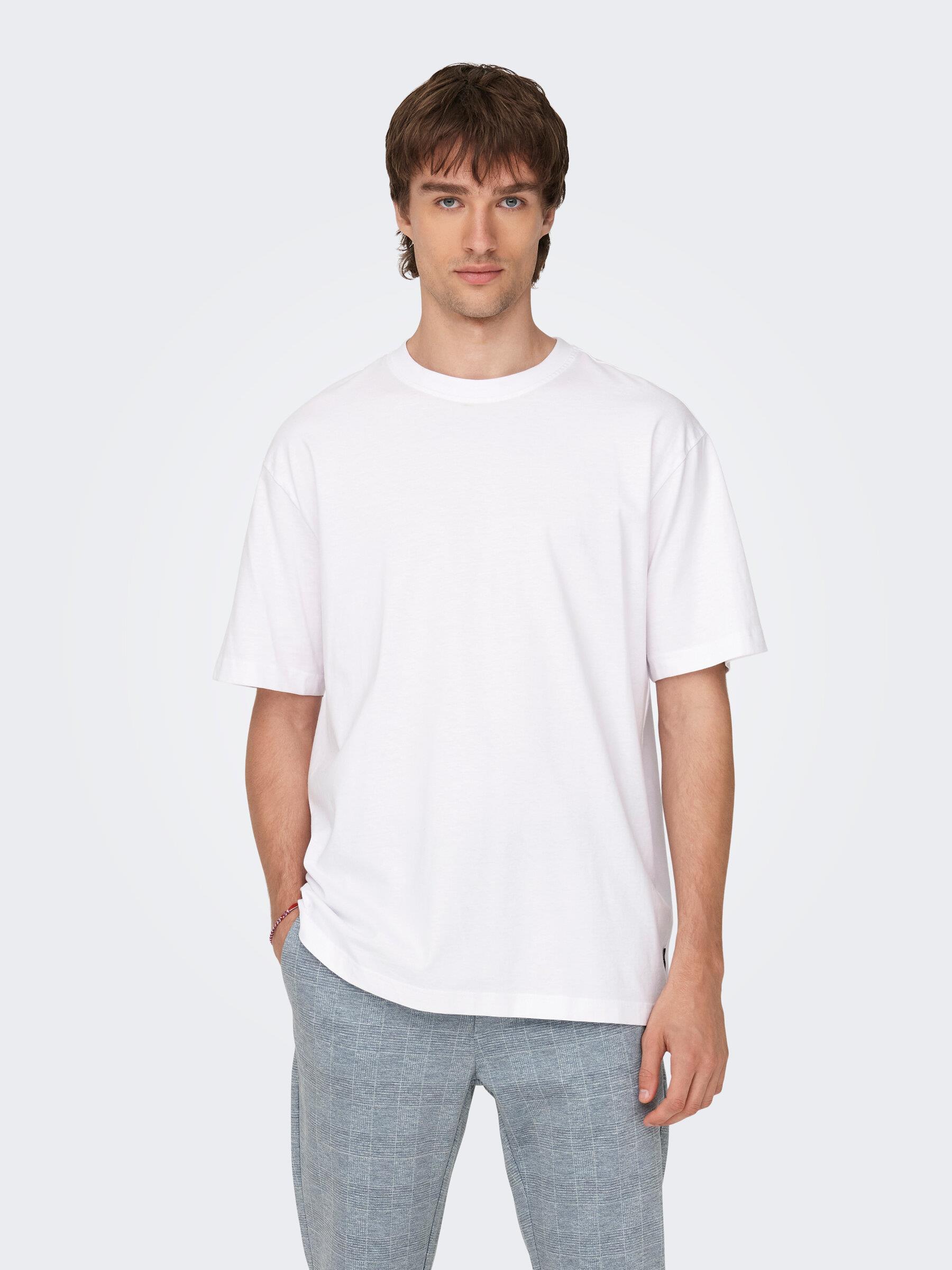 Only & Sons Erkek Yuvarlak Yaka Basic T-shirt - 22022532 - Only & Sons - 22022532