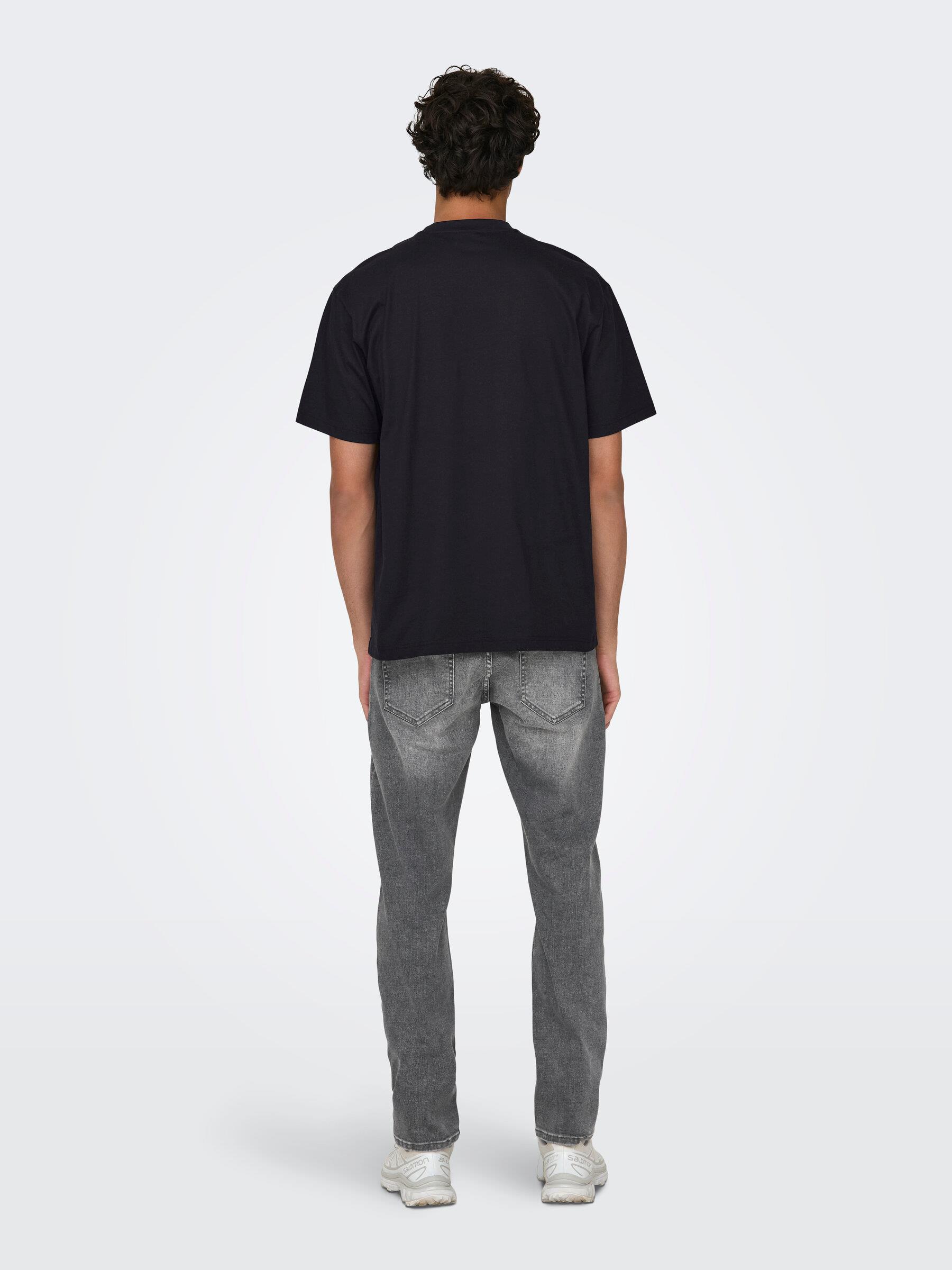 Only & Sons Erkek Yuvarlak Yaka Basic T-shirt - 22022532 - Only & Sons - 22022532