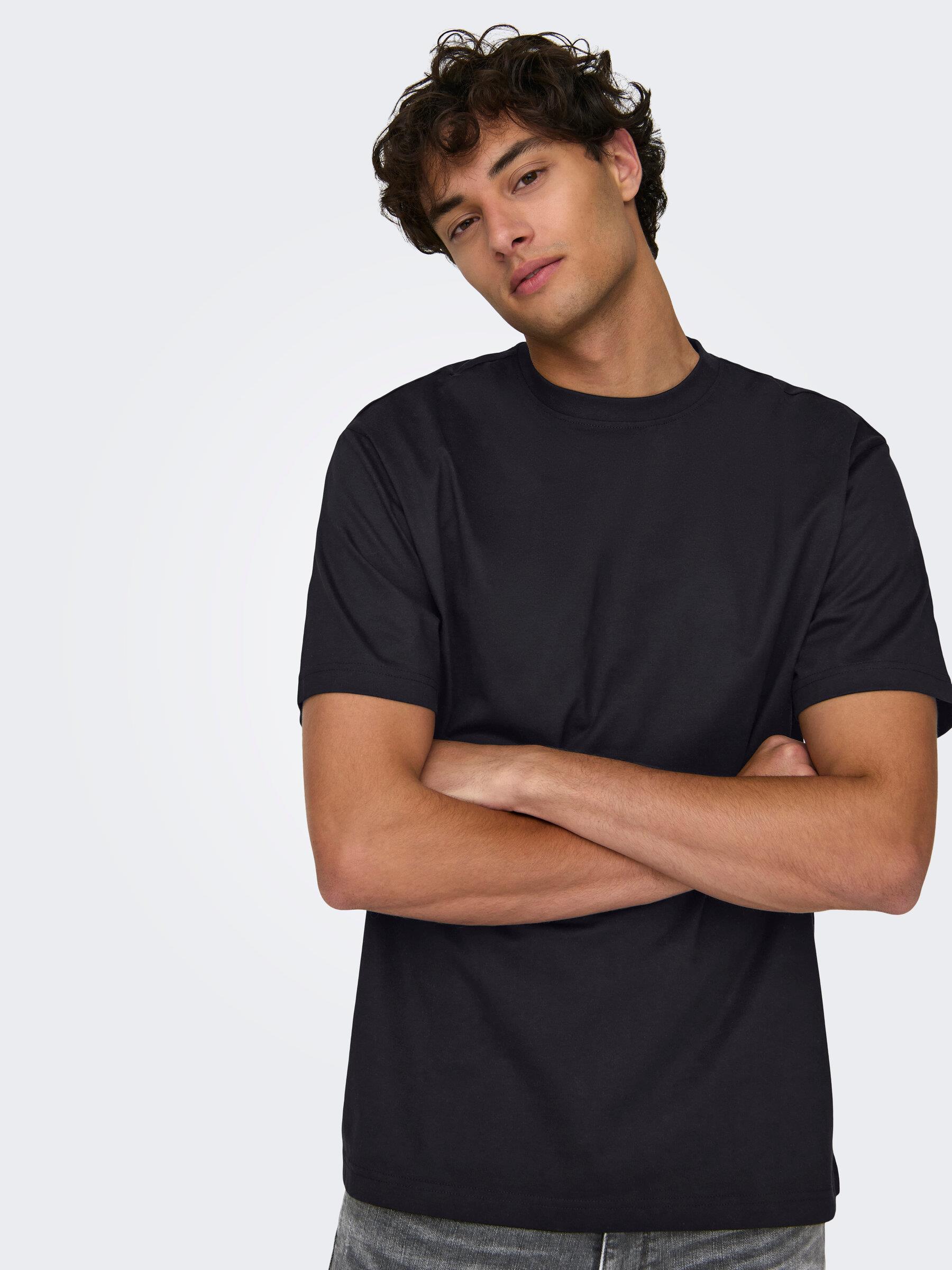 Only & Sons Erkek Yuvarlak Yaka Basic T-shirt - 22022532 - Only & Sons - 22022532