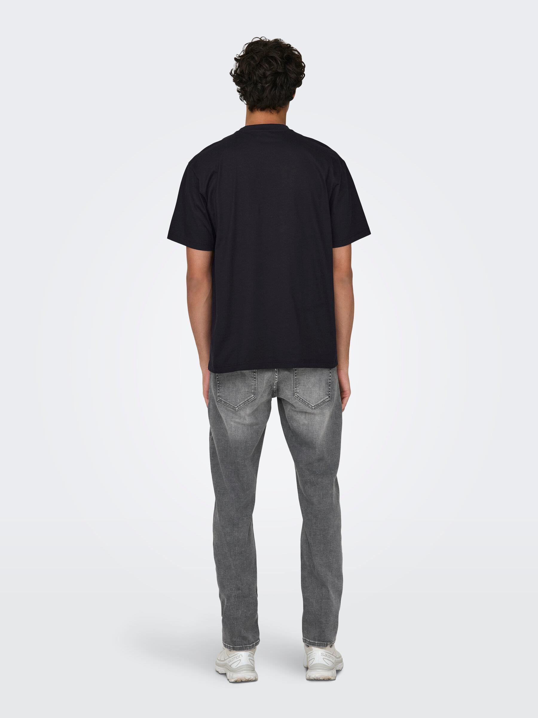 Only & Sons Erkek Yuvarlak Yaka Basic T-shirt - 22022532 - Only & Sons - 22022532