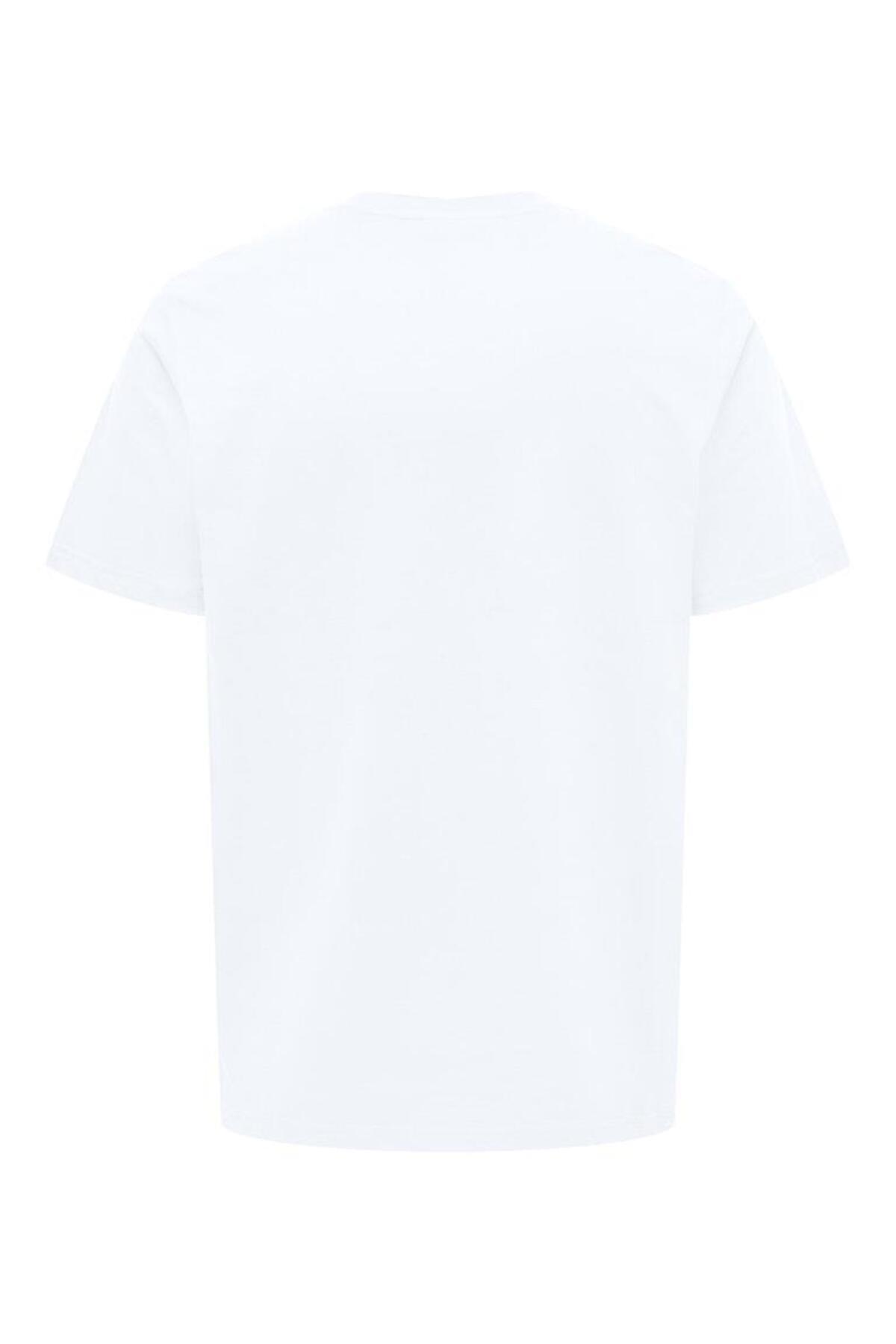 Only & Sons Erkek Yuvarlak Yaka Regular Fit Beyaz T-Shirt - 22033190 - Only & Sons - 22033190-3