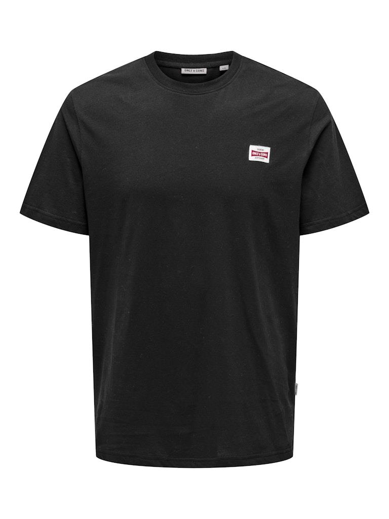 Only & Sons Erkek Yuvarlak Yaka Regular Fit Siyah T-Shirt - 22033190 - Only & Sons - 22033190-4