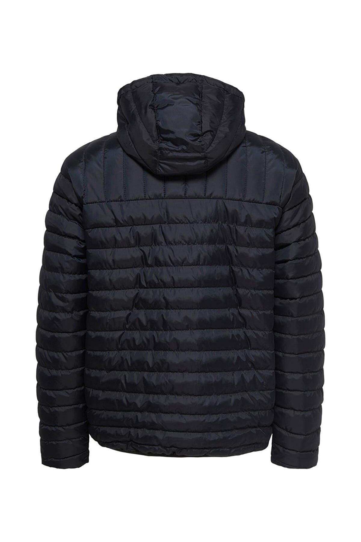 Only & Sons Hafif Şişme Ceket Mont Onspaul Quilted Hood Jacket - 22015121 - Only & Sons - 22015121