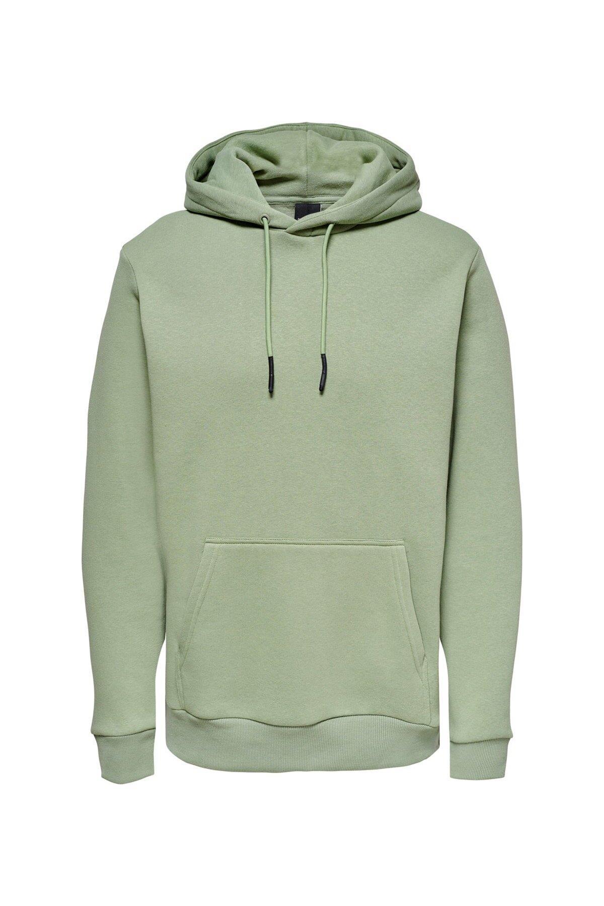 Only & Sons Kapüşonlu Pamuklu Erkek Sweatshirt - 22018685 - Only & Sons - 22018685