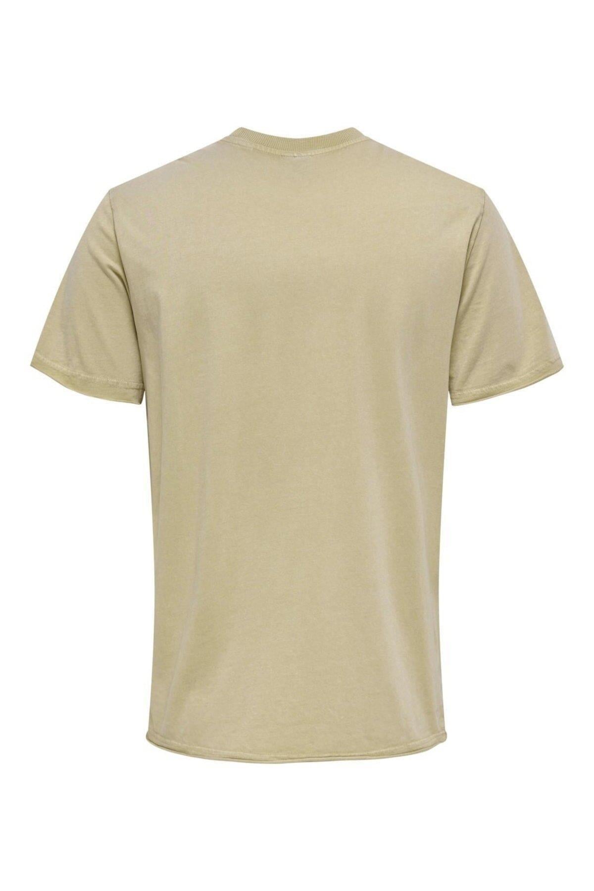 Only & Sons Onsgriffin Regular Yıkanmış Cepli T-shirt Erkek - 22022645 - Only & Sons - 22022645