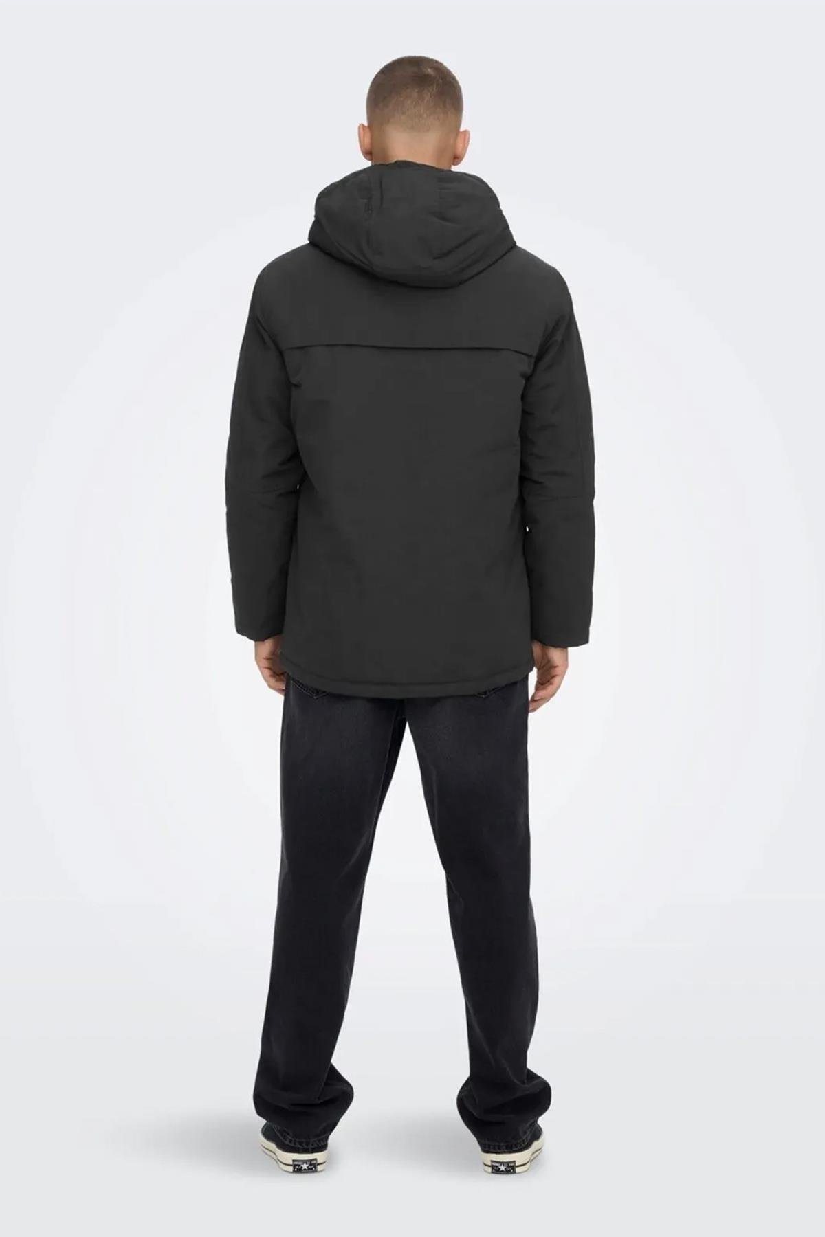 Only & Sons Onsjayden Erkek Kapüşonlu Parka Mont - 22022654  - Only & Sons - 23KW21000008