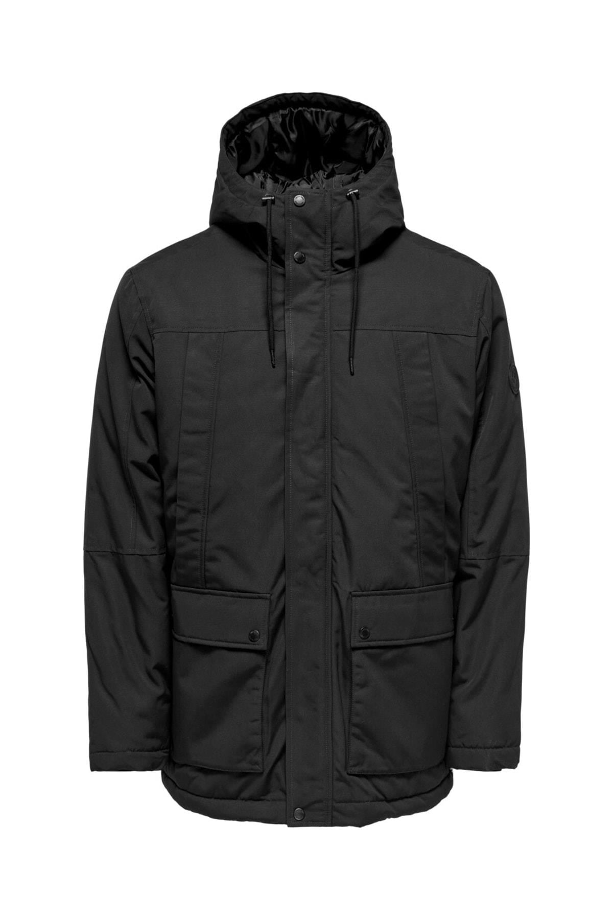 Only & Sons Onsjayden Erkek Kapüşonlu Parka Mont - 22022654  - Only & Sons - 23KW21000008
