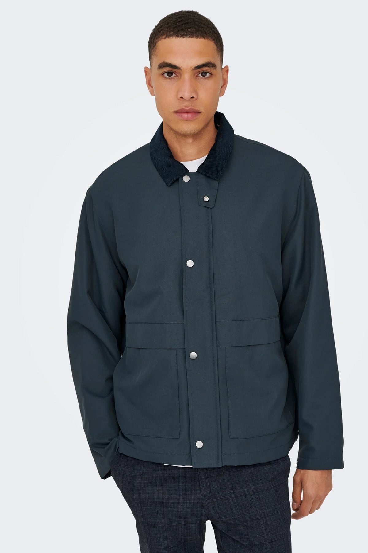Only & Sons Onskosmo Erkek Lacivert Ceket Mont - 22034856 - Only & Sons - 22034856-BNS