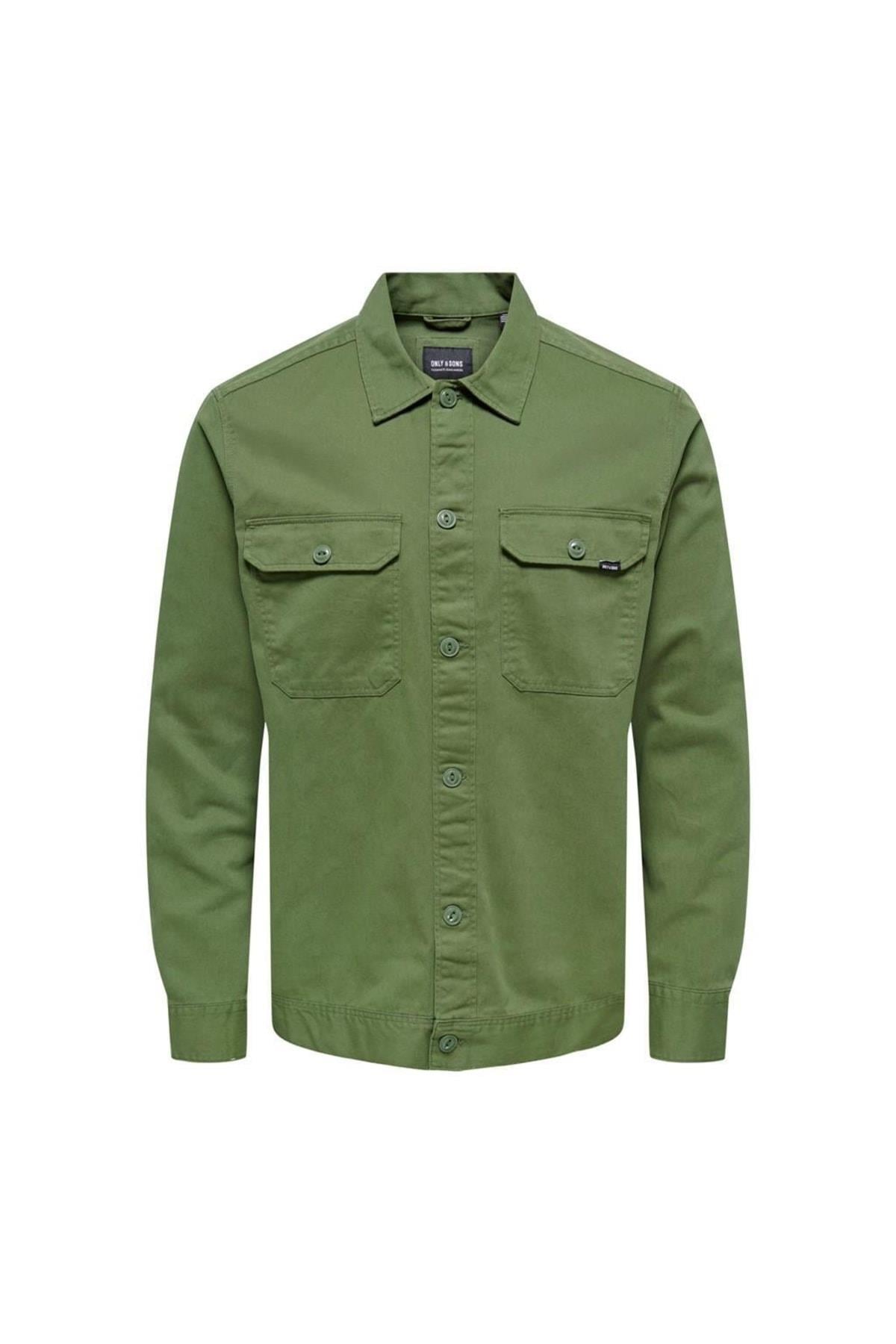 Only & Sons Onssılvıo Erkek Cepli Günlük Gömlek - 22022442 - Only & Sons - 22022442