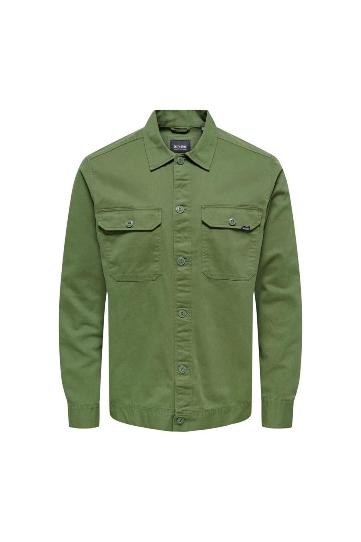 Only & Sons Onssılvıo Erkek Cepli Günlük Gömlek - 22022442 - Only & Sons - 22022442