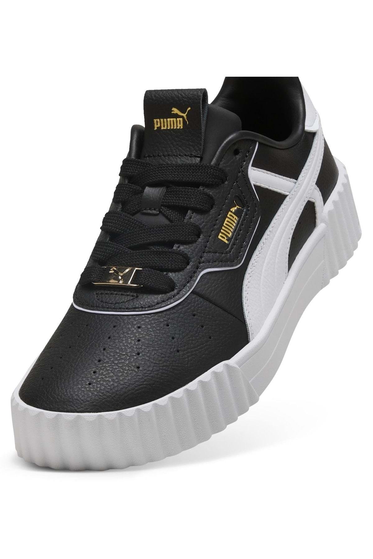 Puma Carina 3.0 Lüxe Kadın Spor Ayakkabı Beyaz Siyah Sneaker - 400724  - Puma - 40072408