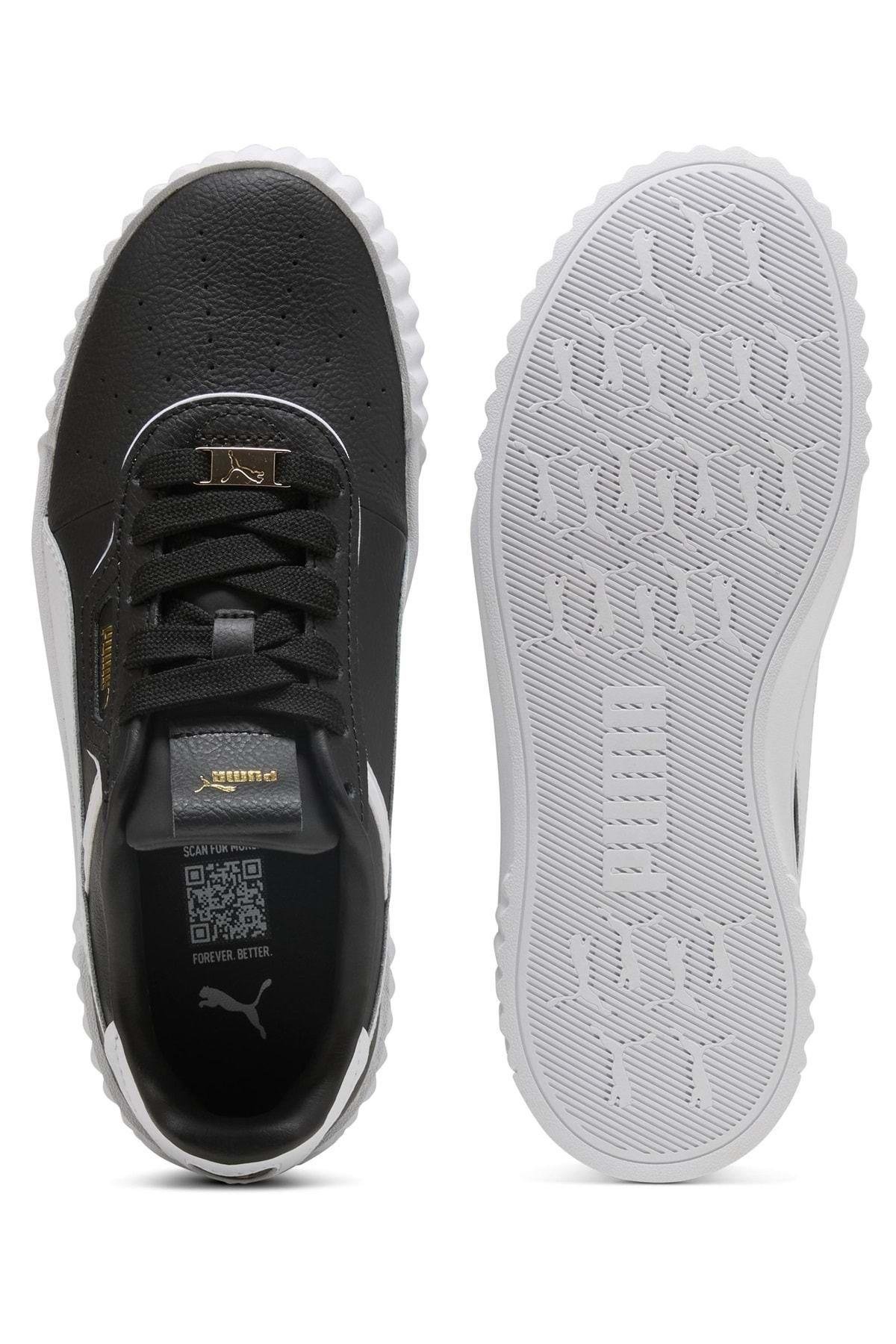 Puma Carina 3.0 Lüxe Kadın Spor Ayakkabı Beyaz Siyah Sneaker - 400724  - Puma - 40072408