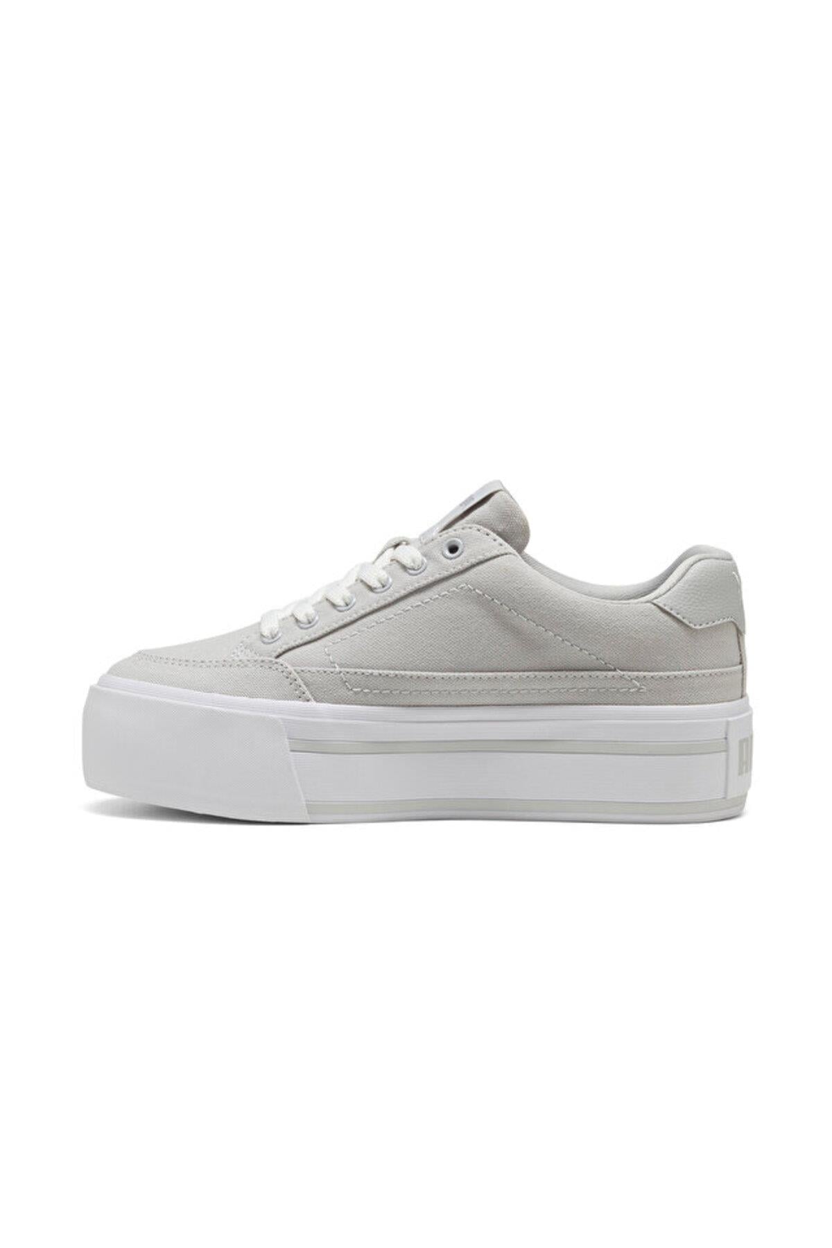 Puma Cort Classic Vulc Fs Platform Kadın Gri Günlük Ayakkabı 40232903 - Puma - 40232903-K