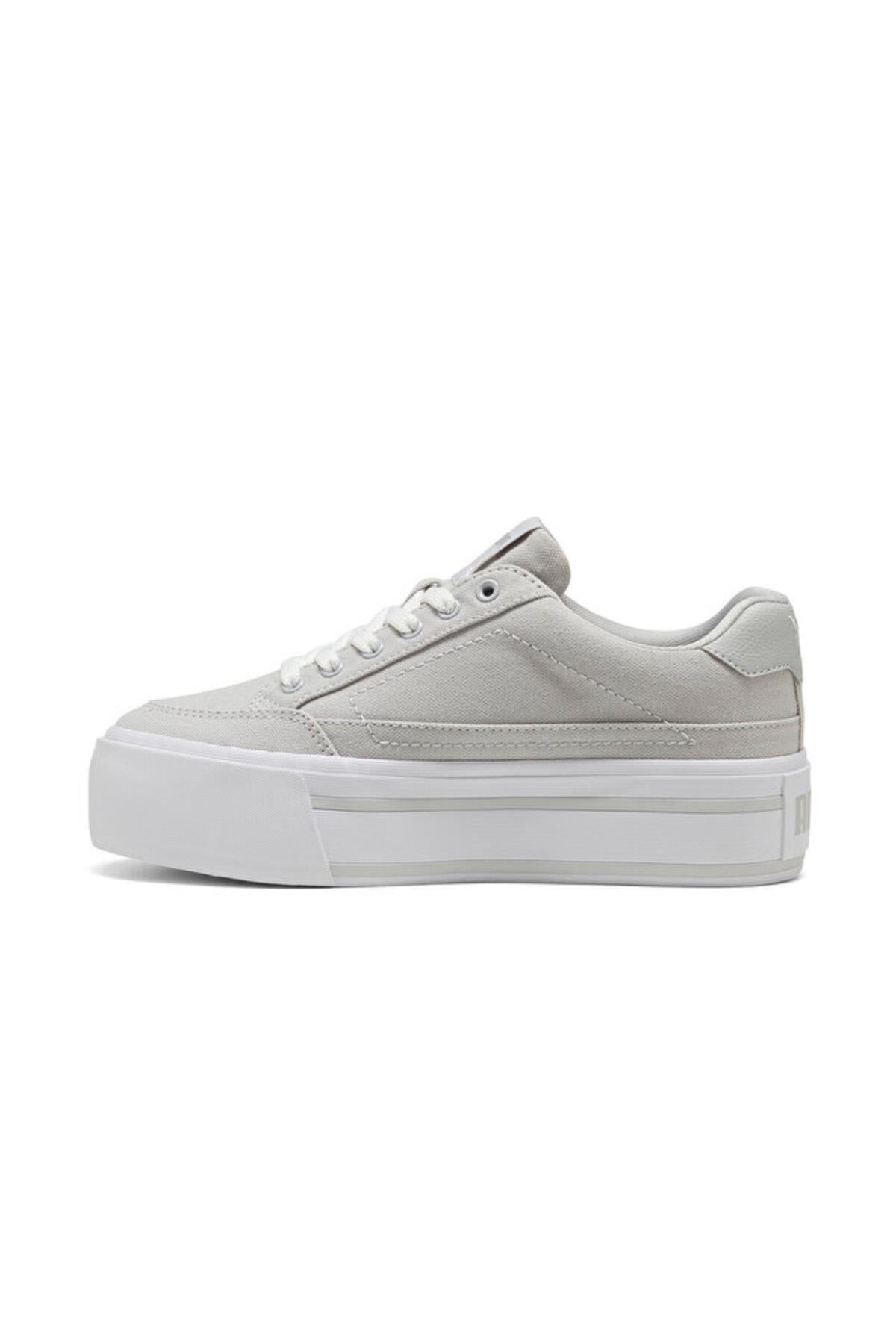 Puma Cort Classic Vulc Fs Platform Kadın Gri Günlük Ayakkabı 40232903 - Puma - 40232903-K