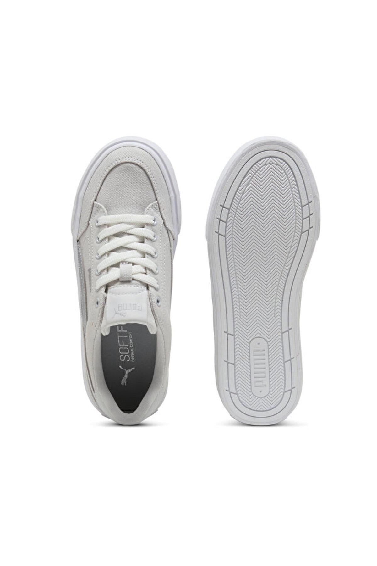 Puma Cort Classic Vulc Fs Platform Kadın Gri Günlük Ayakkabı 40232903 - Puma - 40232903-K