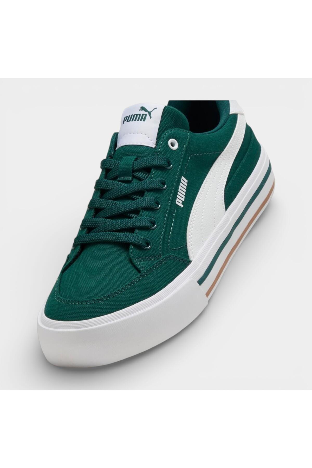 Puma Court Classic Vulc FS Erkek Yeşil Spor Ayakkabı Sneaker-39635316 - Puma - 396353-Y