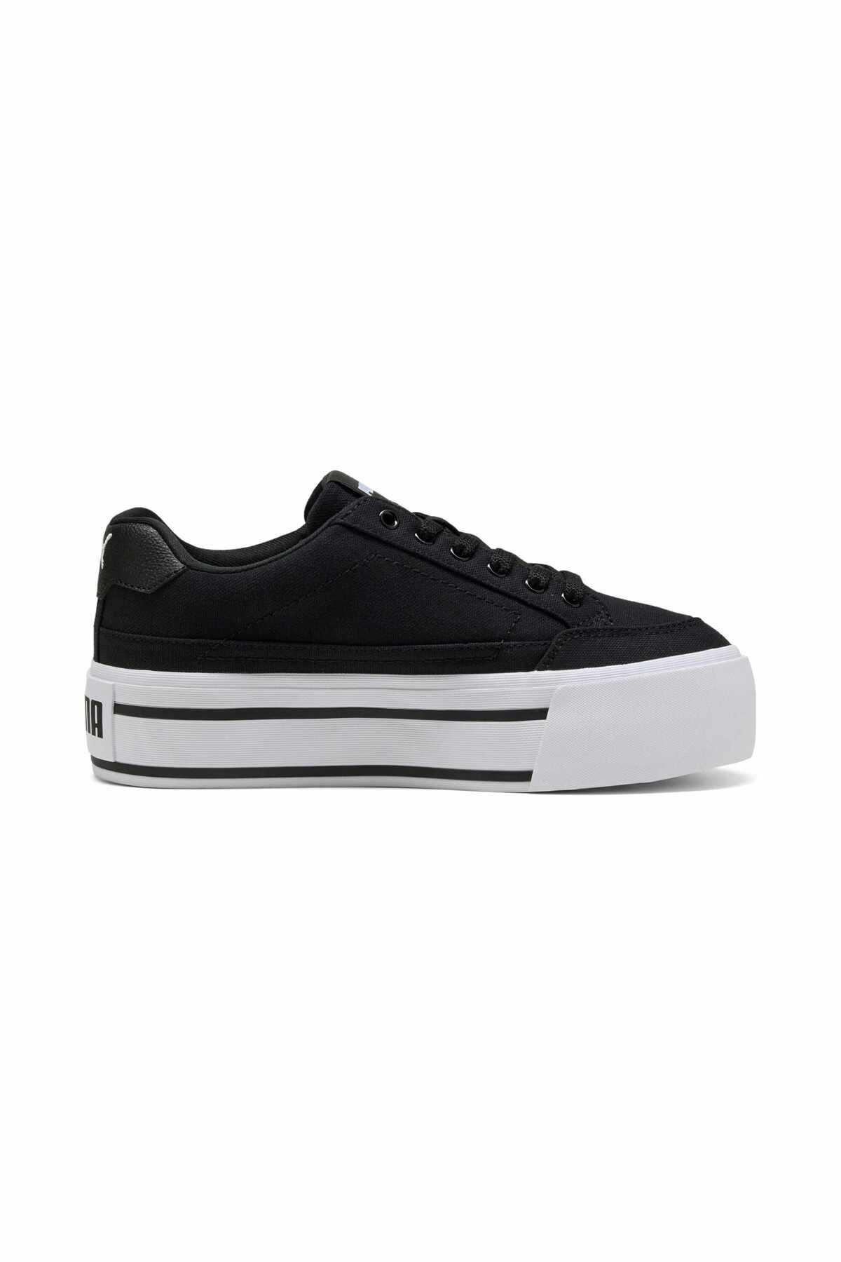 Puma Court Classic Vulc Platform Siyah Beyaz Kadın Ayakkabı-402329 - Puma - 402329-S