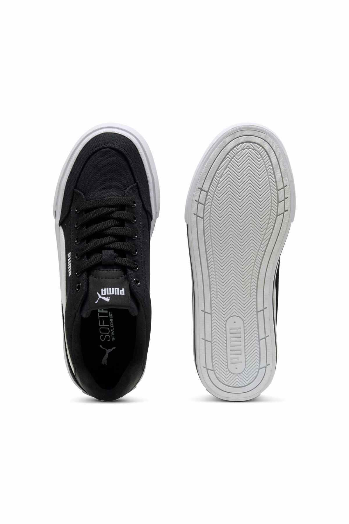 Puma Court Classic Vulc Platform Siyah Beyaz Kadın Ayakkabı-402329 - Puma - 402329-S