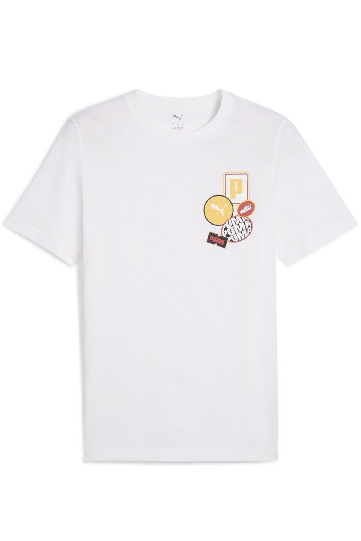 Puma Erkek Beyaz Graphics Icon Tee Spor T-Shirt - 68482902 - Puma - 2-68482902