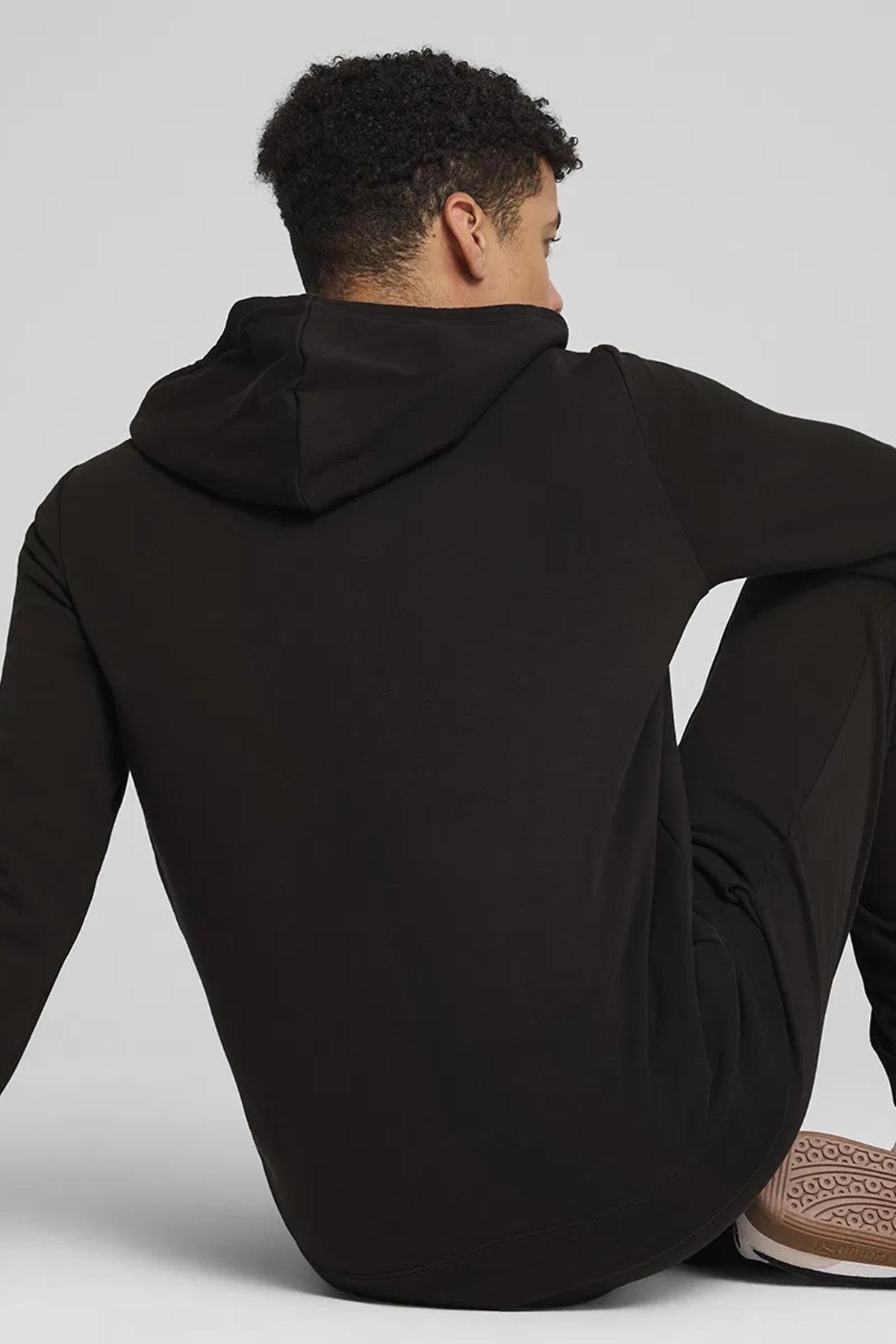 Puma Erkek Ess Full-Zip Hoodie Siyah Sweatshirt - 68258801 - Puma - 682588