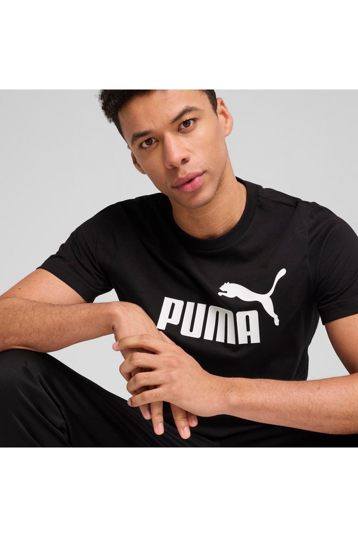 Puma Erkek ESS No. 1 Logo Tee Spor T-Shirt - 68253201 - Puma - muk-68253399