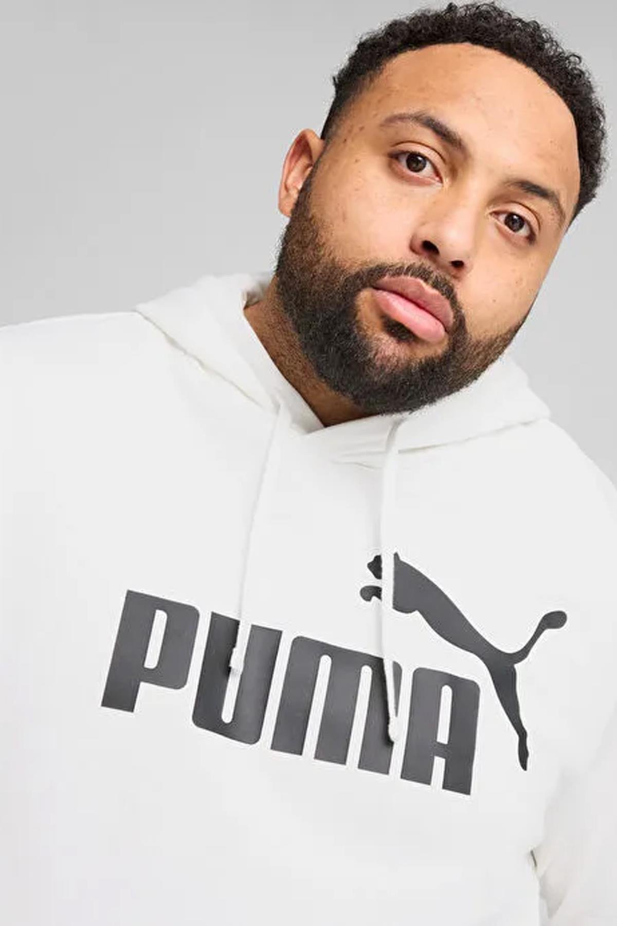 Puma Erkek Ess No.1 Logo Hoodie Beyaz Spor Sweatshirt - 68257216 - Puma - 68257216