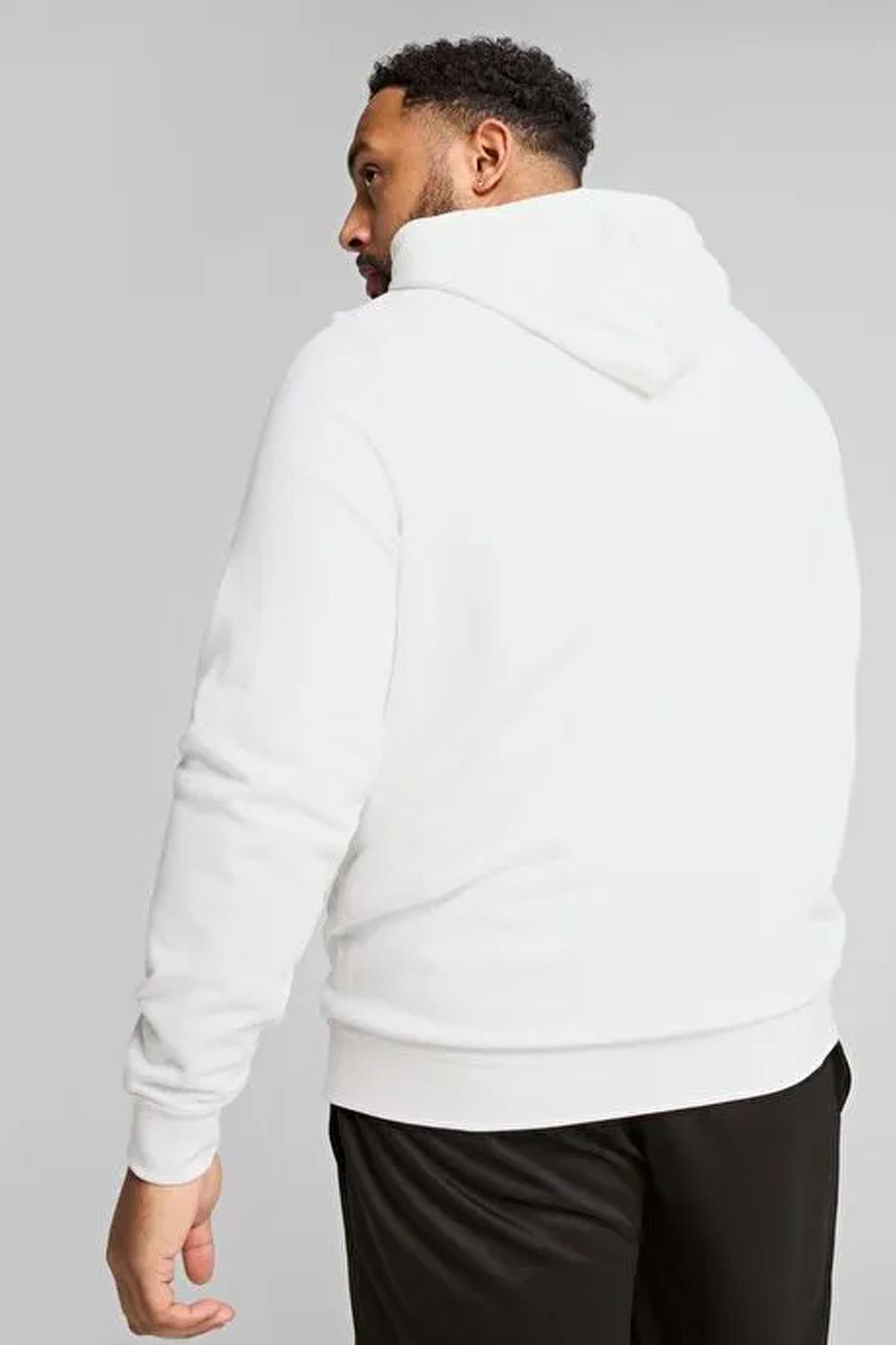 Puma Erkek Ess No.1 Logo Hoodie Beyaz Spor Sweatshirt - 68257216 - Puma - 68257216