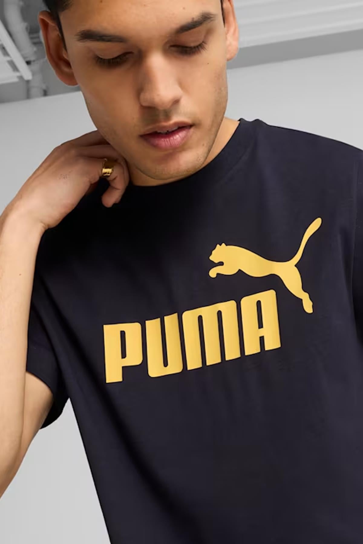 Puma Erkek ESS No. 1 Logo Tee Spor T-Shirt - 68253316 - Puma - muk-68253399