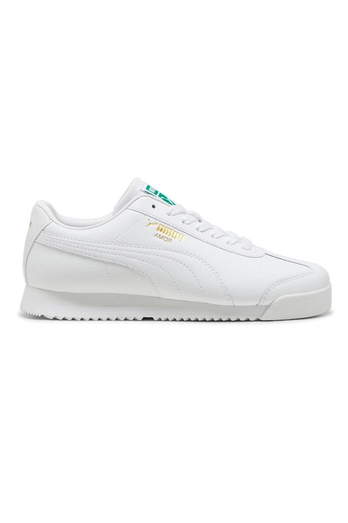Puma Erkek Roma 24 Standart Sneaker Beyaz Spor Ayakkabı - 396868-03 - Puma - 39686803