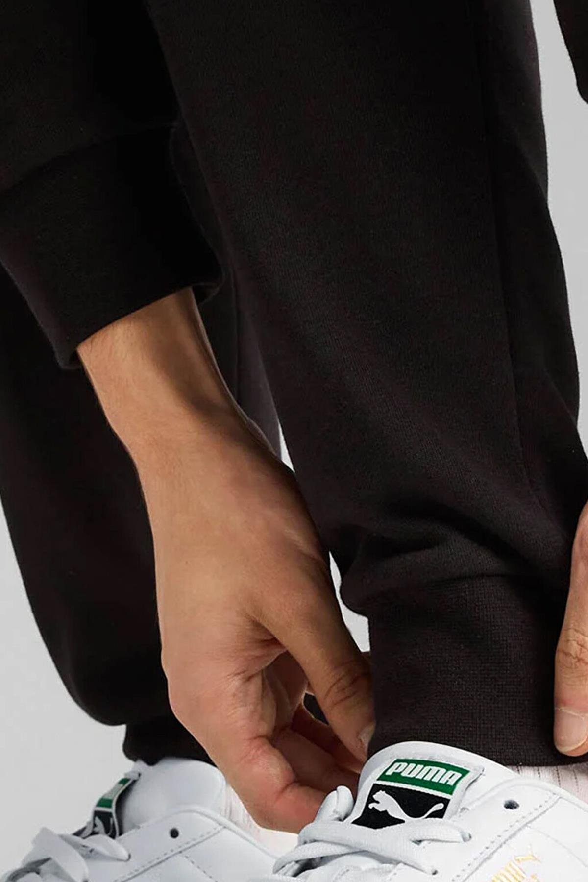 Puma Erkek Siyah Ess Sweat Suit Alt Üst Eşofman Takımı 68484801-Siyah - Puma - 68484801