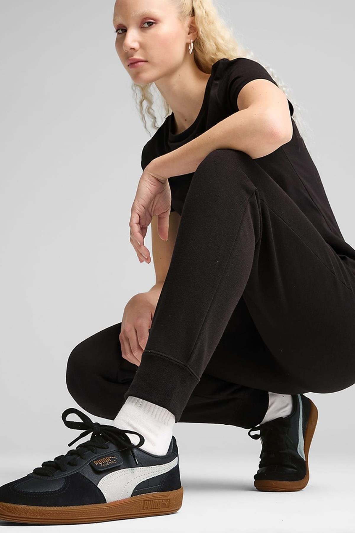 Puma Essentials Kadın Siyah Eşofman Altı - (683284-01) - Puma - 683284-01