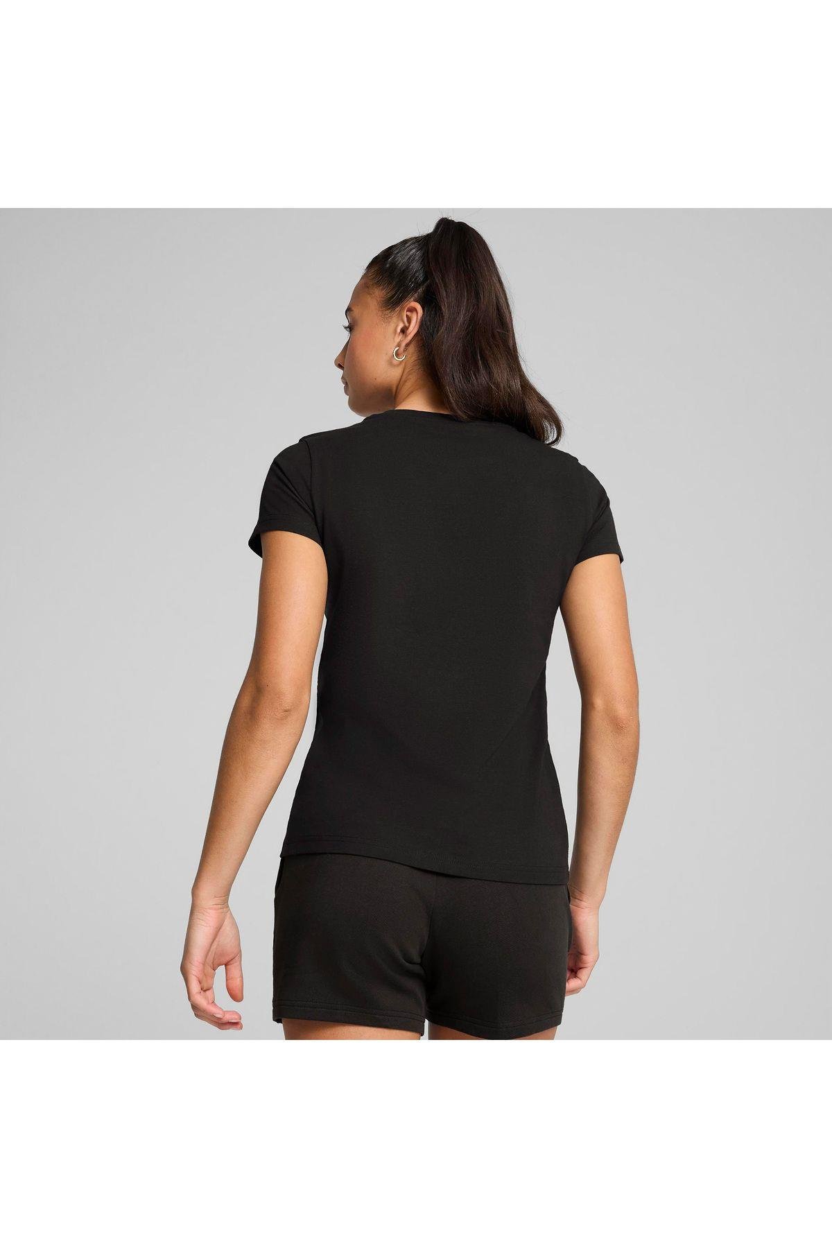 Puma Kadın Ess Elevated Siyah T-Shirt -  - Puma - 690894-01