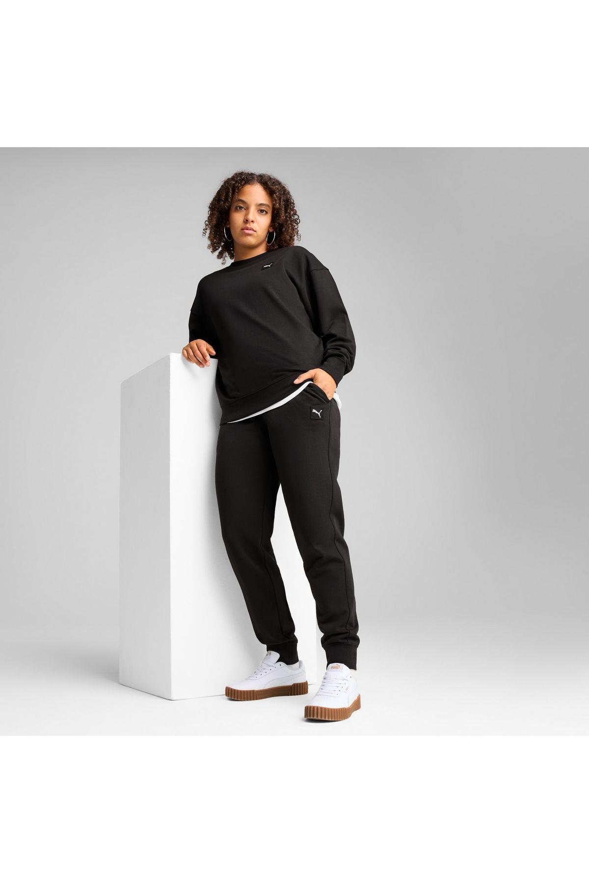 Puma Kadın Essentials Elevated Siyah Eşofman - 69089901 - Puma - 690899-01