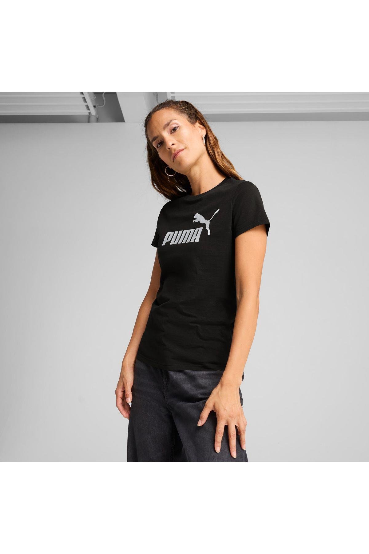 Puma Kadın Essentials Siyah T-Shirt - 63153601 - Puma - 631536-01