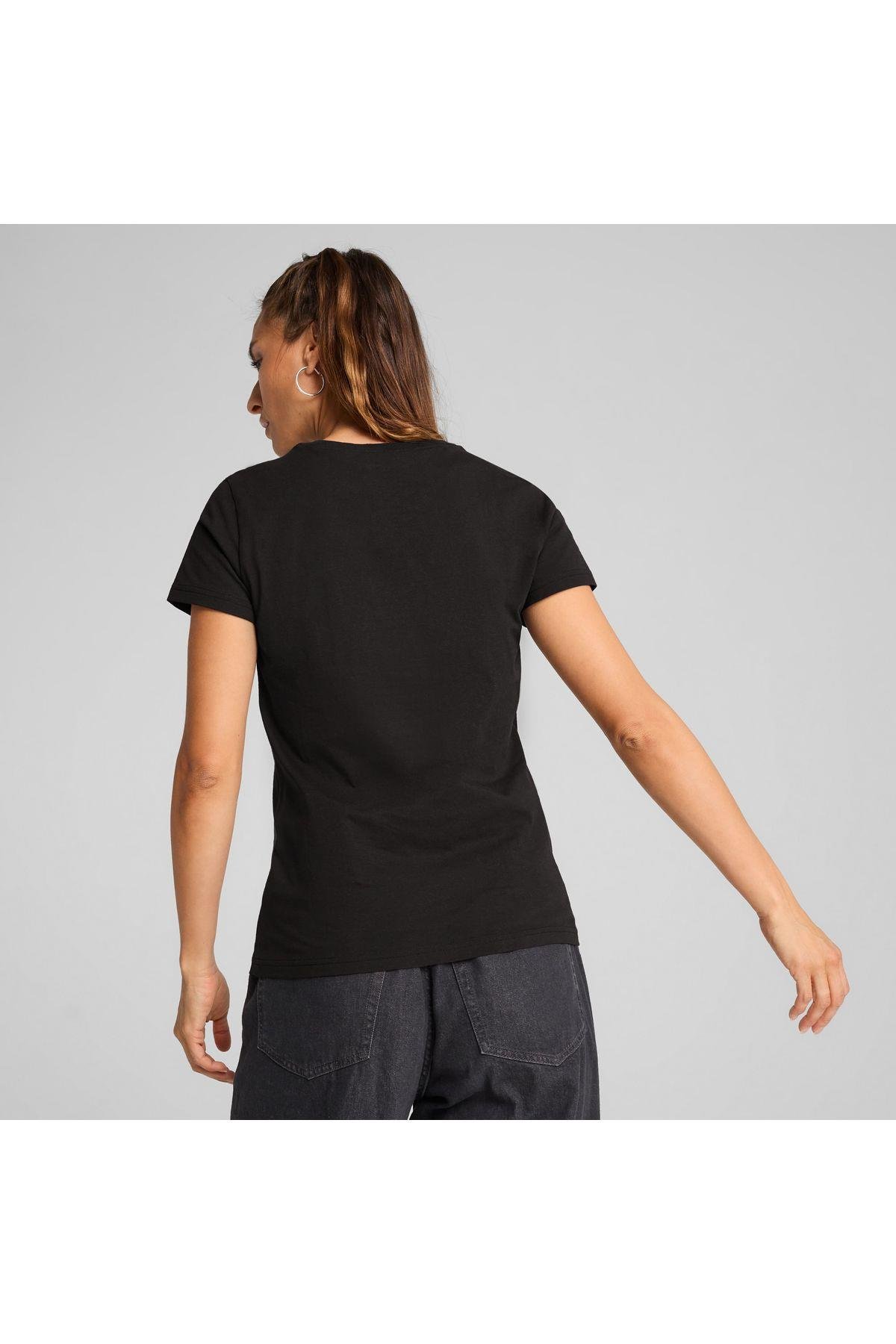 Puma Kadın Essentials Siyah T-Shirt - 63153601 - Puma - 631536-01