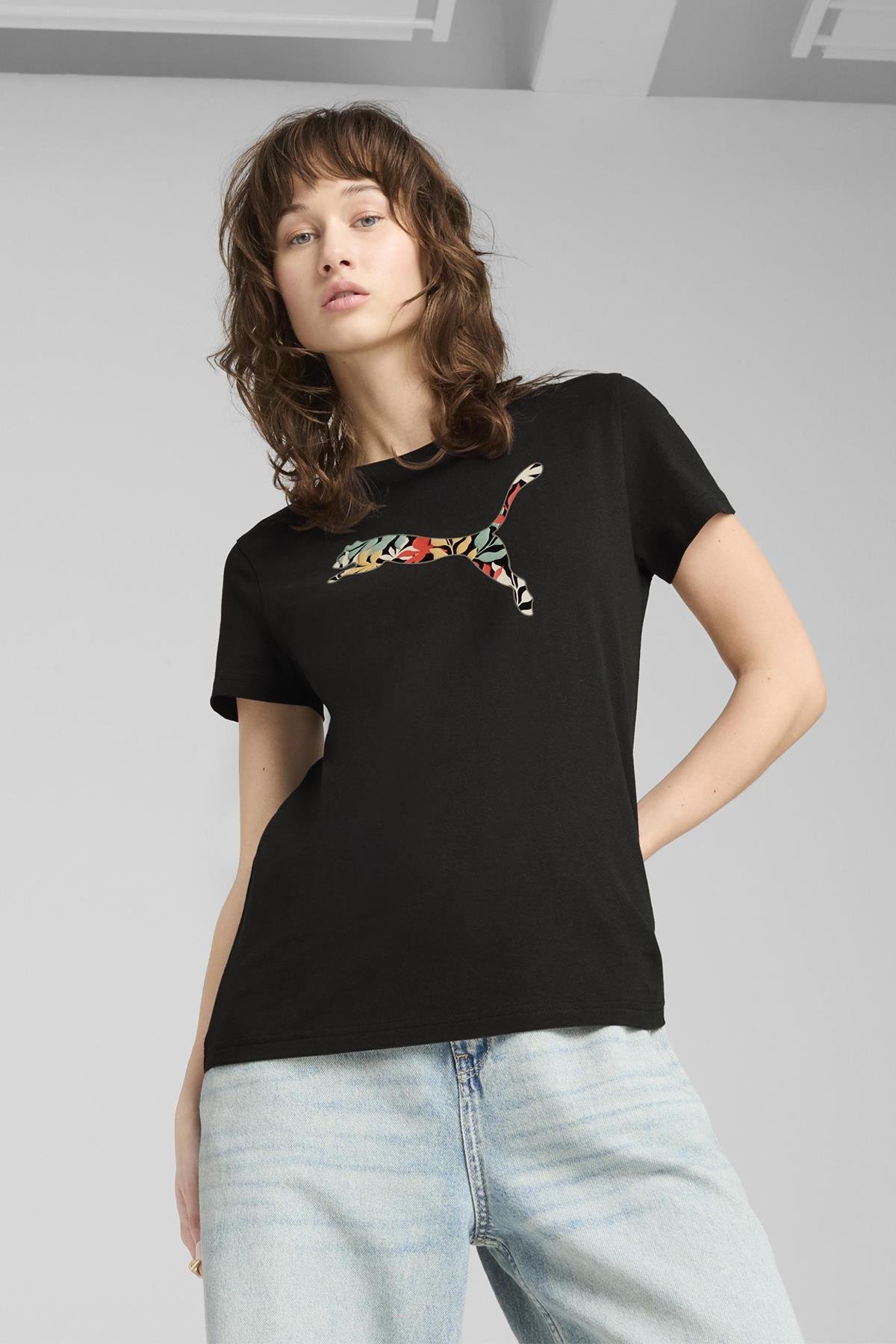 Puma Kadın Tees Regular Shortsleeve Crew Neck Logo Print T-shirt - 685081 - Puma - 685081