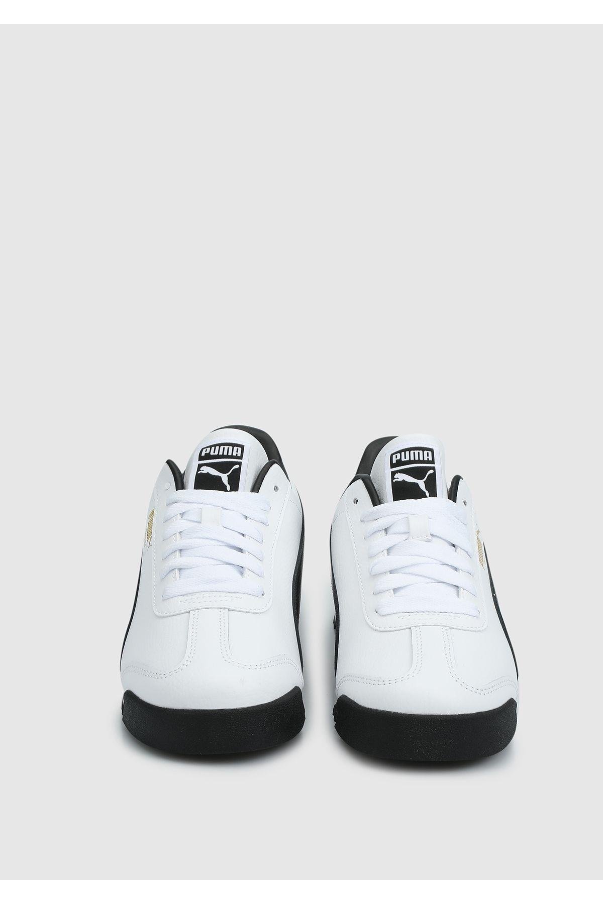 Puma Roma 24 Standart Erkek Siyah Beyaz Spor Ayakkabı Sneaker - (396868-01) - Puma - P-00000001576
