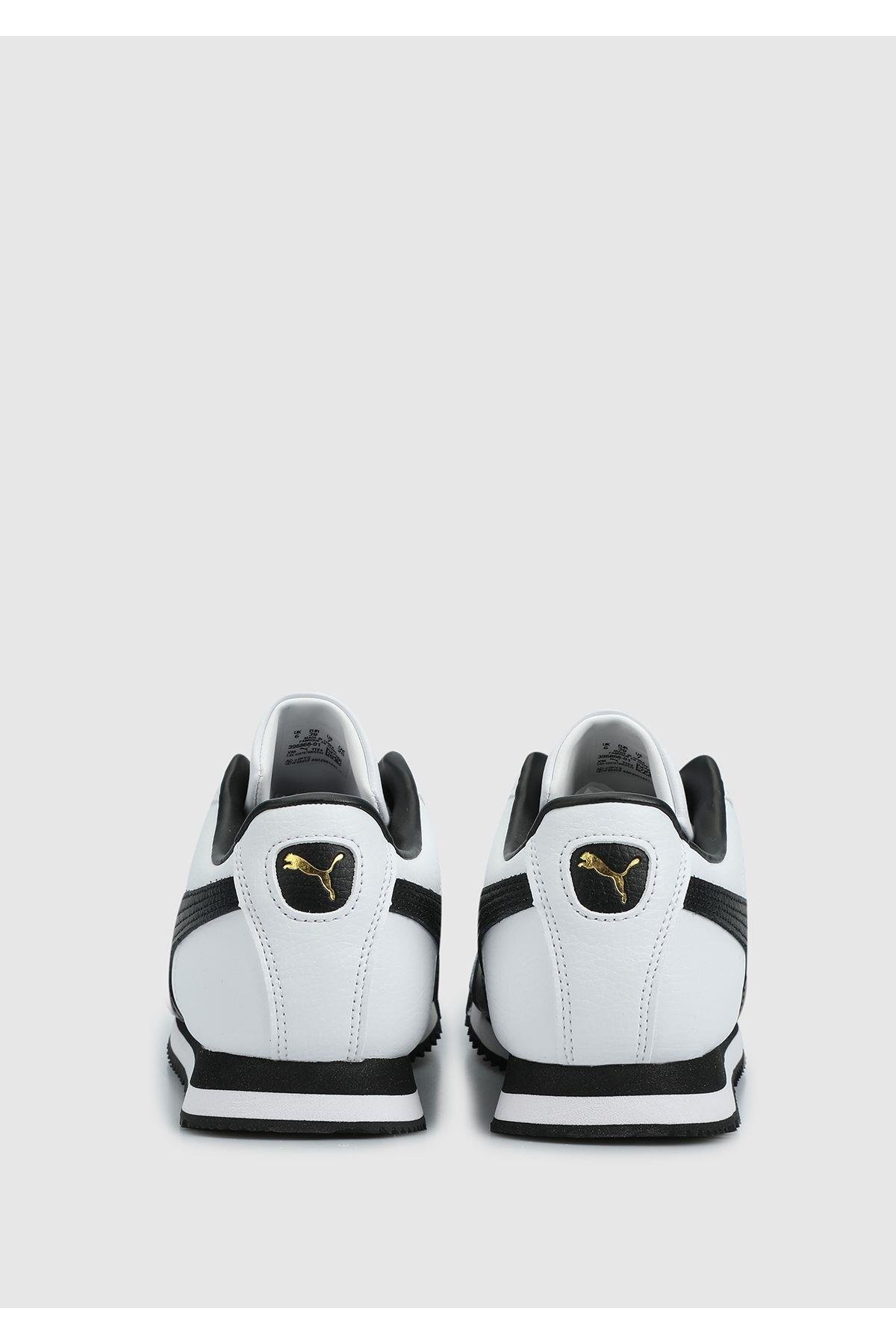 Puma Roma 24 Standart Erkek Siyah Beyaz Spor Ayakkabı Sneaker - (396868-01) - Puma - P-00000001576