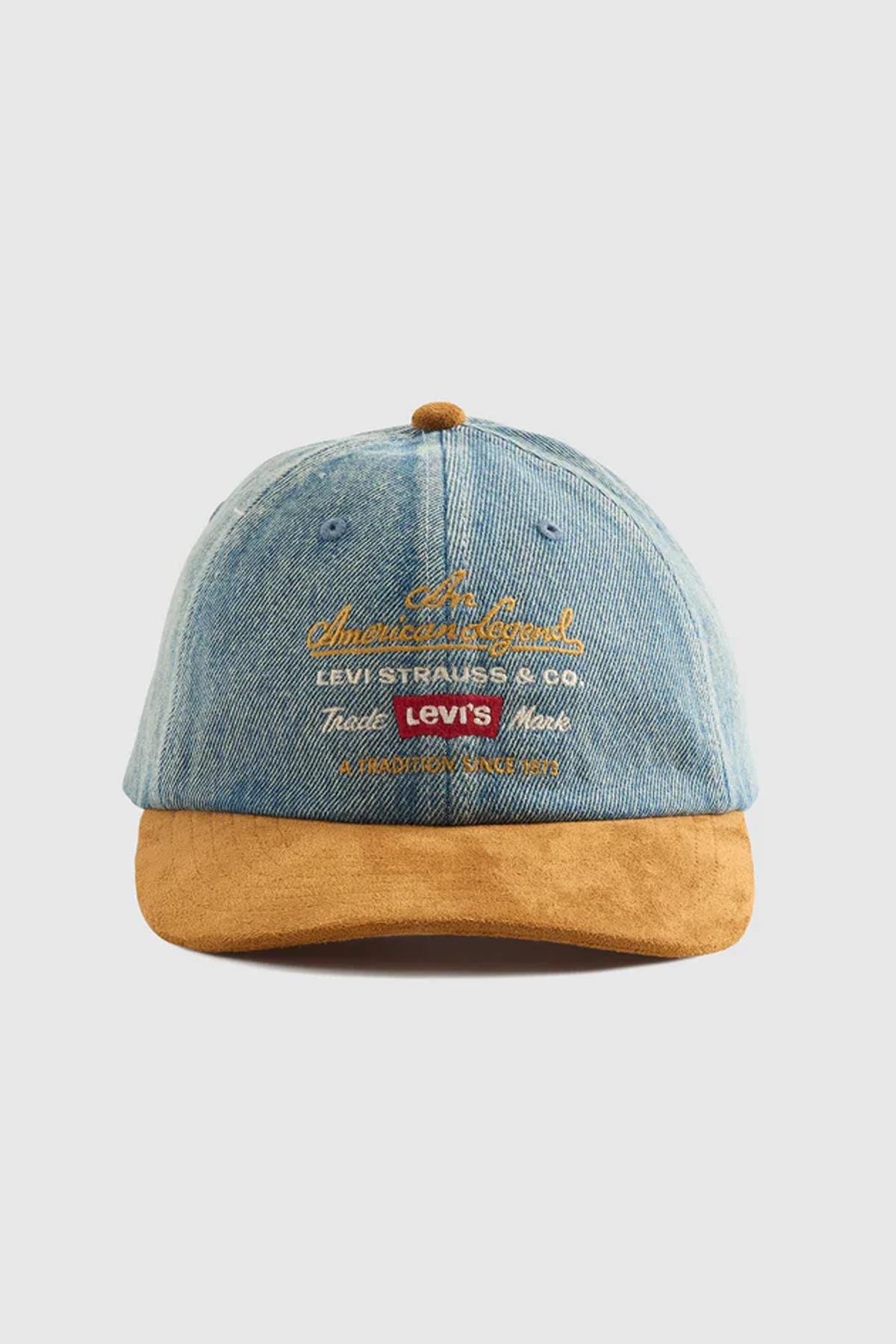 Relaxed Unisex Dad Cap Denim Grafik Şapka - 004BQ-0001 - Levi's - 004BQ-0001