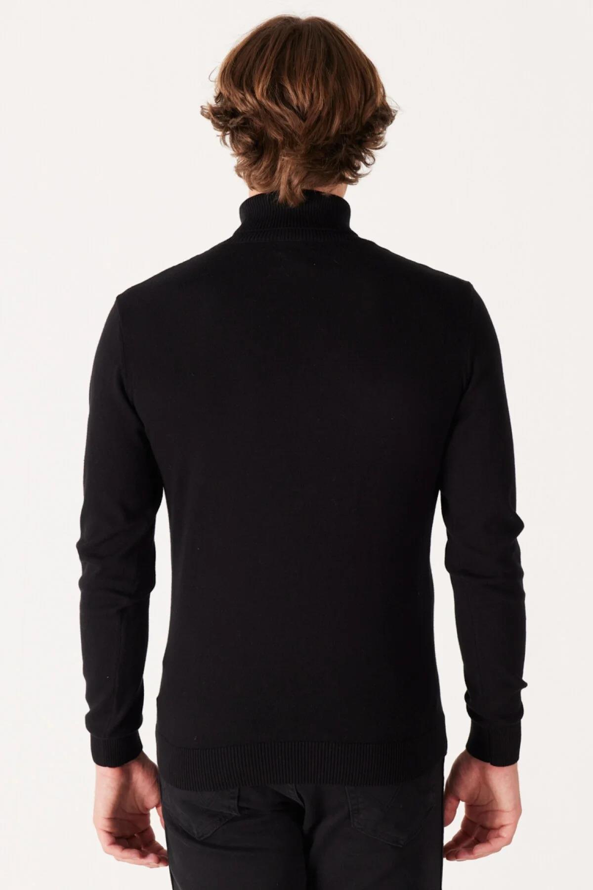 Wrangler Erkek Balıkçı Yaka Siyah Kazak - W8D42P100 - Wrangler - W8D42P100