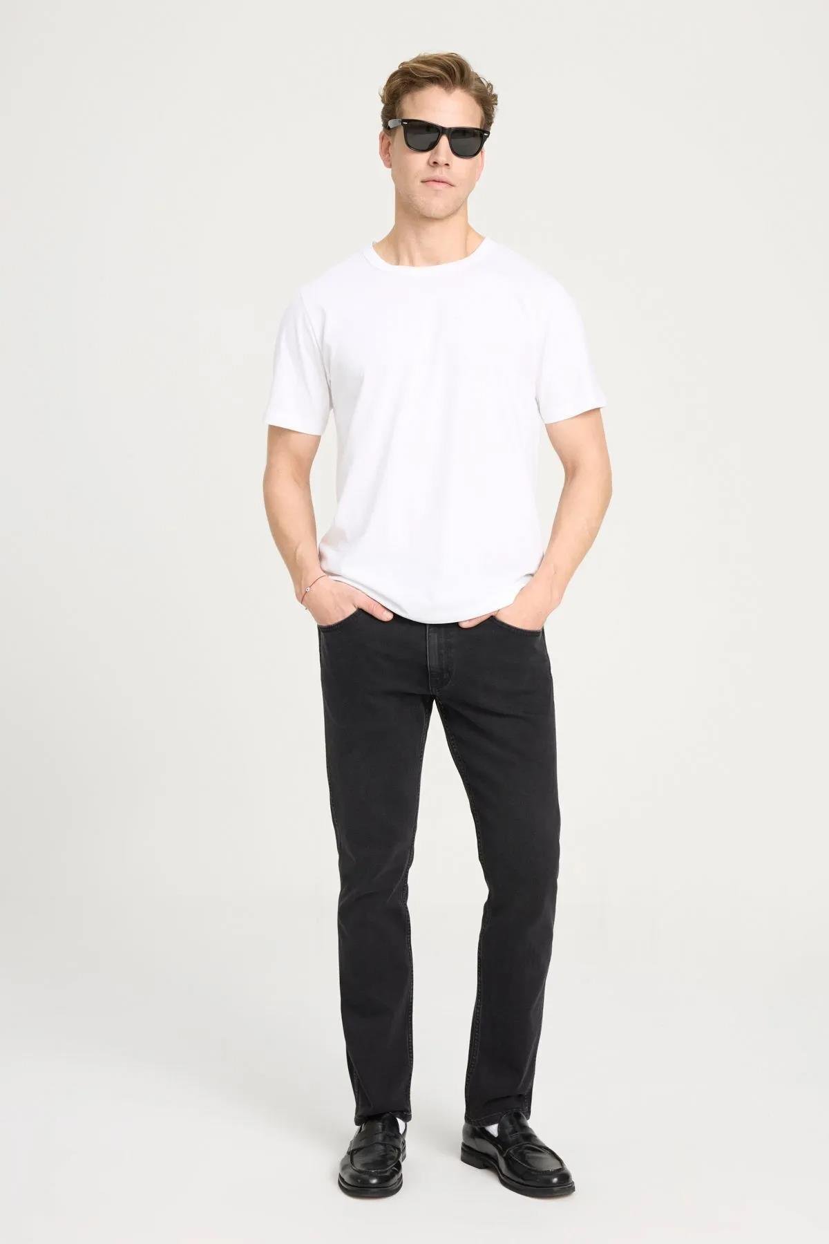Wrangler Erkek Basic Logo Regular Fit Bisiklet Yaka Pamuklu Tişört - W241575 - Wrangler - W241575