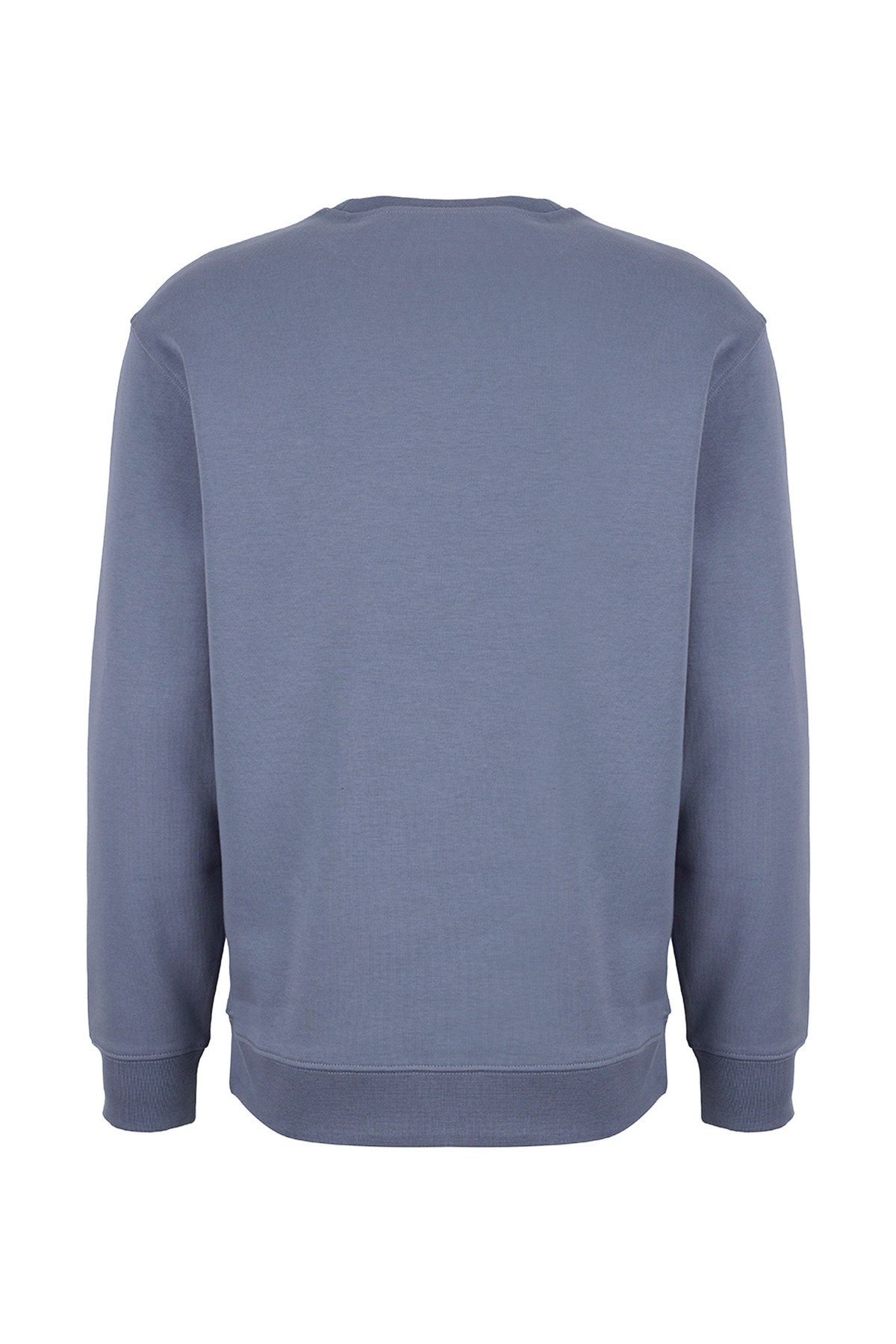 Wrangler Erkek Bisiklet Yaka Mavi Sweatshirt-GW2520255 - Wrangler - 5003414650