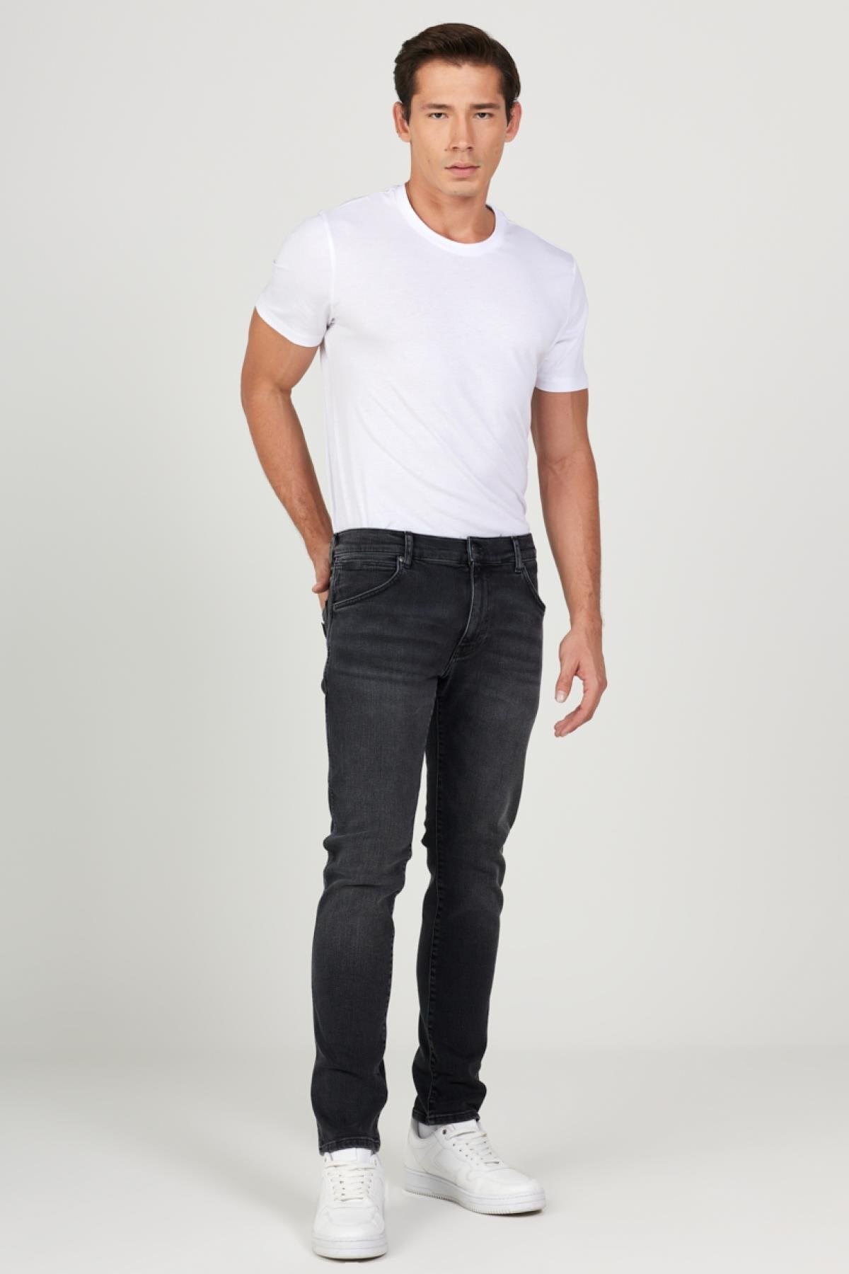 Wrangler Erkek Larston Slim Fit Jean Siyah - 5003073654  - Wrangler - 5003073654